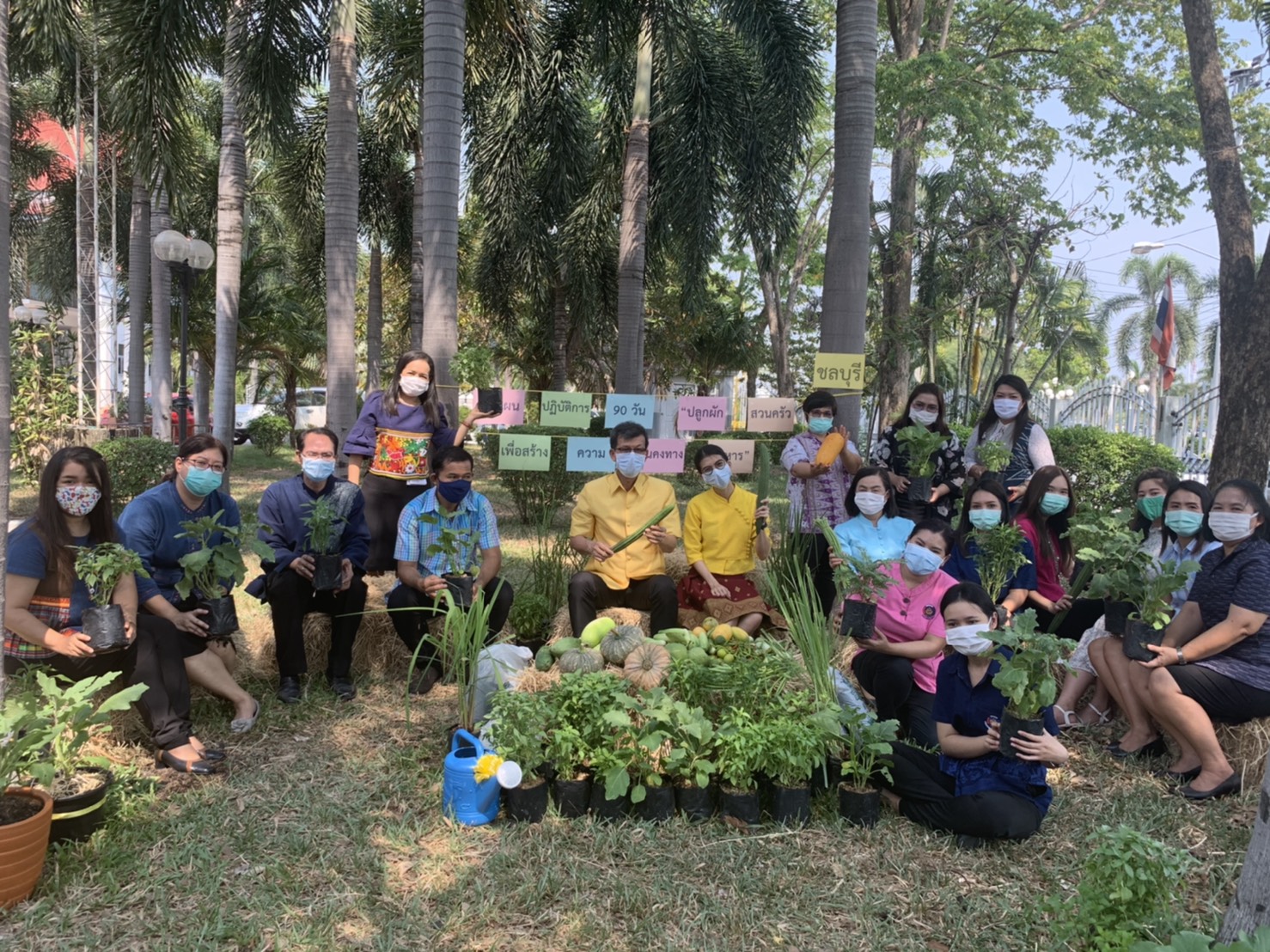 แผนปฏิบัติการ 90 วัน “ปลูกผักสวนครัว เพื่อสร้างความมั่นคงทางอาหาร” จังหวัดชลบุรี