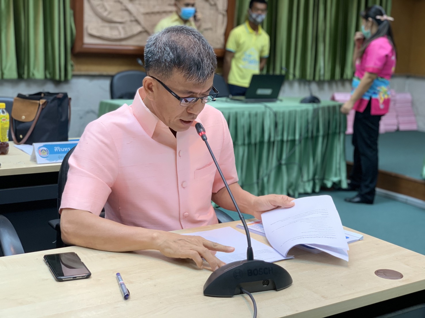 การตรวจราชการของผู้ตรวจราชการกรมการพัฒนาชุมชน ประจำเดือนมิถุนายน 2563 จังหวัดชลบุรี