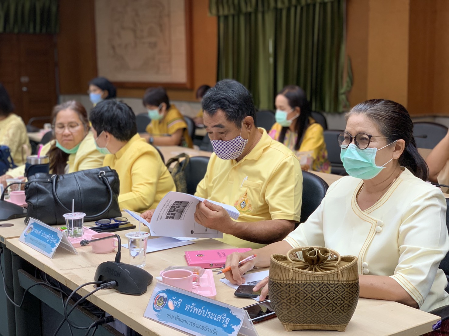 การตรวจราชการของผู้ตรวจราชการกรมการพัฒนาชุมชน ประจำเดือนมิถุนายน 2563 จังหวัดชลบุรี