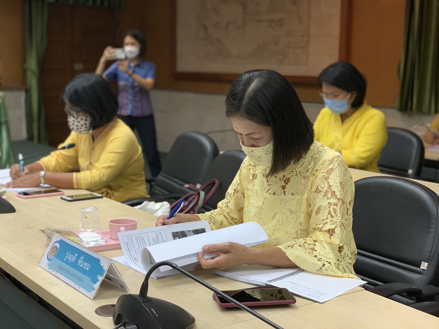 การตรวจราชการของผู้ตรวจราชการกรมการพัฒนาชุมชน ประจำเดือนมิถุนายน 2563 จังหวัดชลบุรี