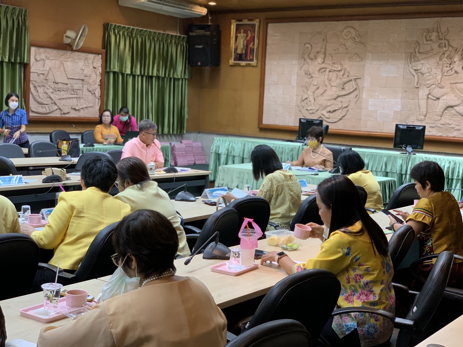 การตรวจราชการของผู้ตรวจราชการกรมการพัฒนาชุมชน ประจำเดือนมิถุนายน 2563 จังหวัดชลบุรี