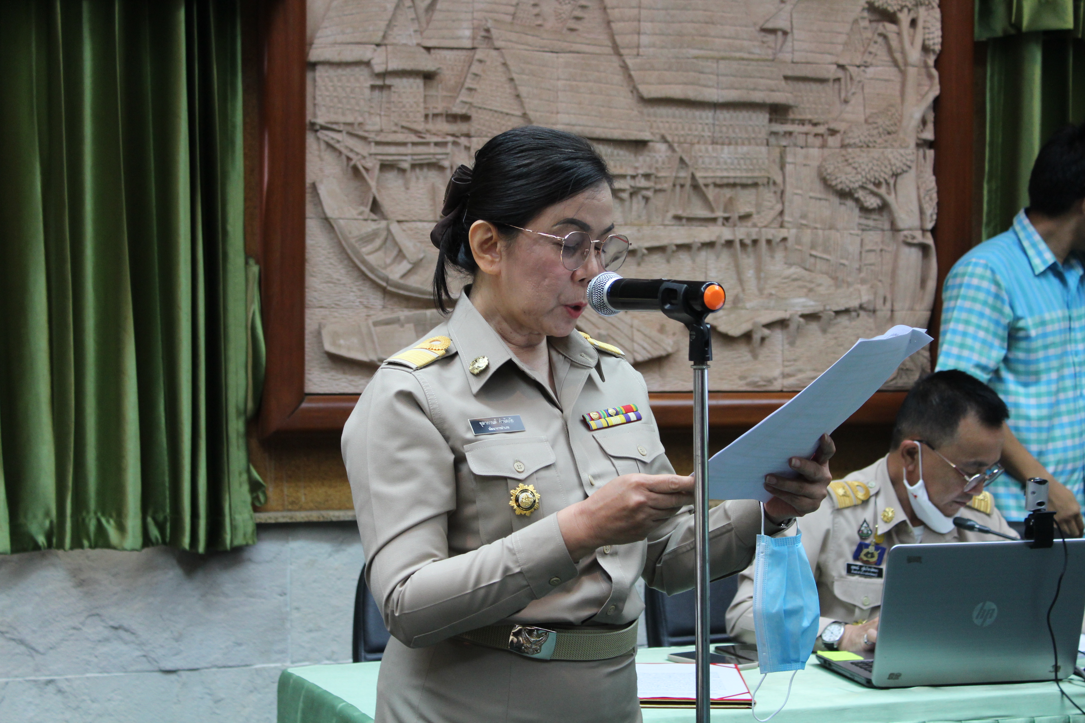 พิธีมอบเงินกองทุนพัฒนาเด็กชนบทฯ และประกาศเกียรติบัตรบุคคลต้นแบบตามแผนปฏิบัติการ 90 วัน ปลูกผักสวนครัว เพื่อสร้างความมั่นคงทางอาหาร