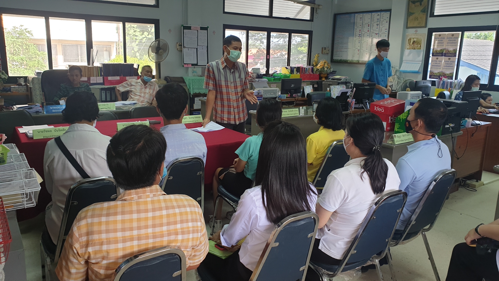 สอบสัมภาษณ์ลูกจ้างเหมาบริการโครงการ “โคก หนอง นา โมเดล”