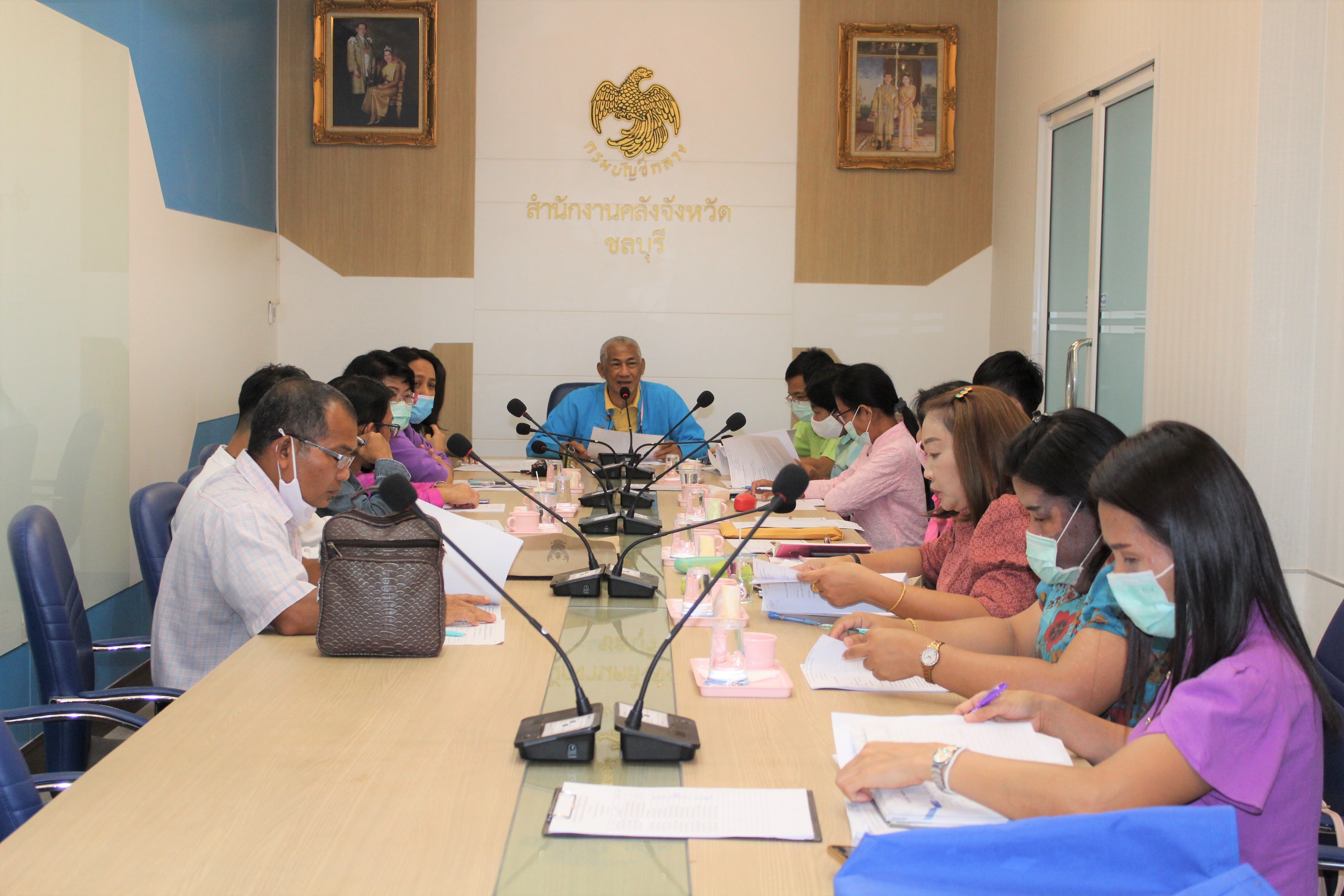 ประชุมคณะกรรมการสอบสัมภาษณ์ ในการคัดเลือกบุคคลเพื่อจัดจ้างเป็นลูกจ้างเหมาบริการ โครงการ “โคก หนอง นา โมเดล”