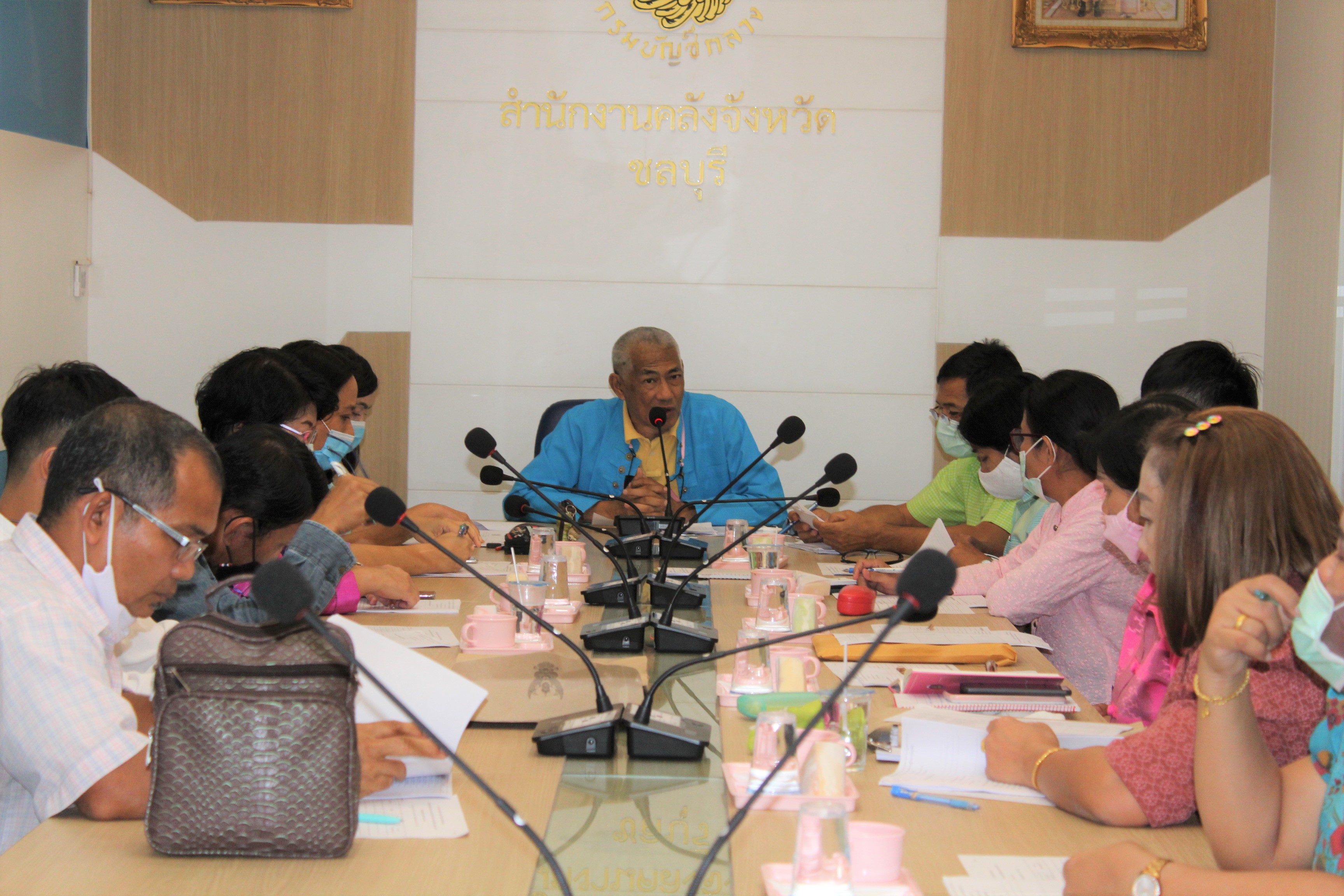 ประชุมคณะกรรมการสอบสัมภาษณ์ ในการคัดเลือกบุคคลเพื่อจัดจ้างเป็นลูกจ้างเหมาบริการ โครงการ “โคก หนอง นา โมเดล”