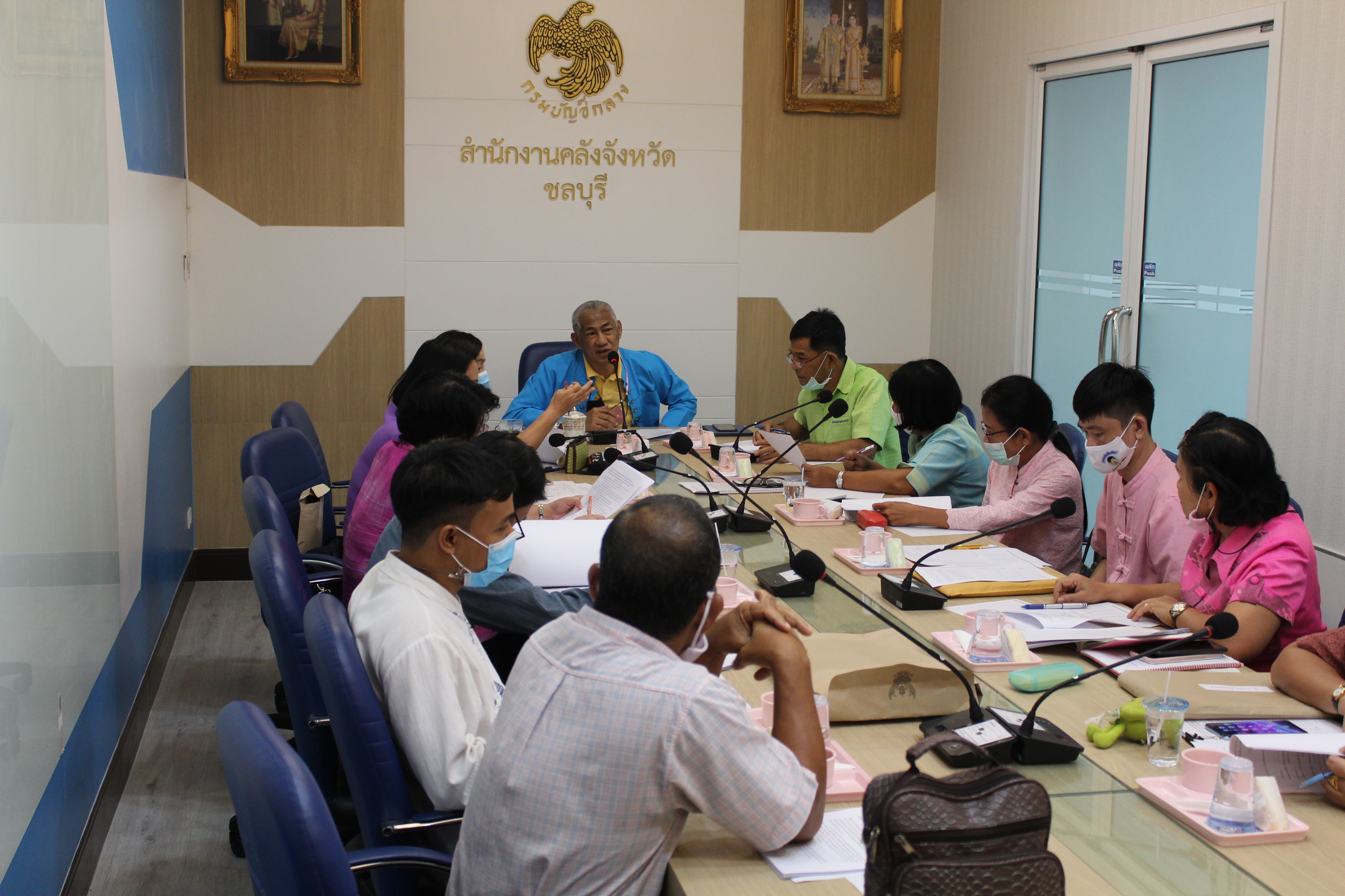 ประชุมคณะกรรมการสอบสัมภาษณ์ ในการคัดเลือกบุคคลเพื่อจัดจ้างเป็นลูกจ้างเหมาบริการ โครงการ “โคก หนอง นา โมเดล”