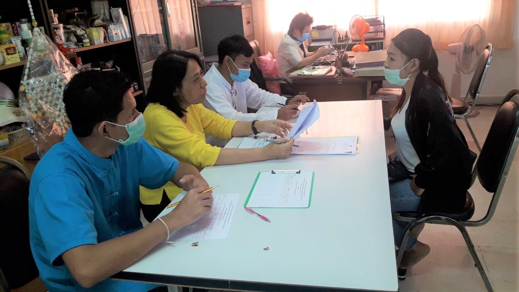 สอบสัมภาษณ์ลูกจ้างเหมาบริการโครงการ “โคก หนอง นา โมเดล”