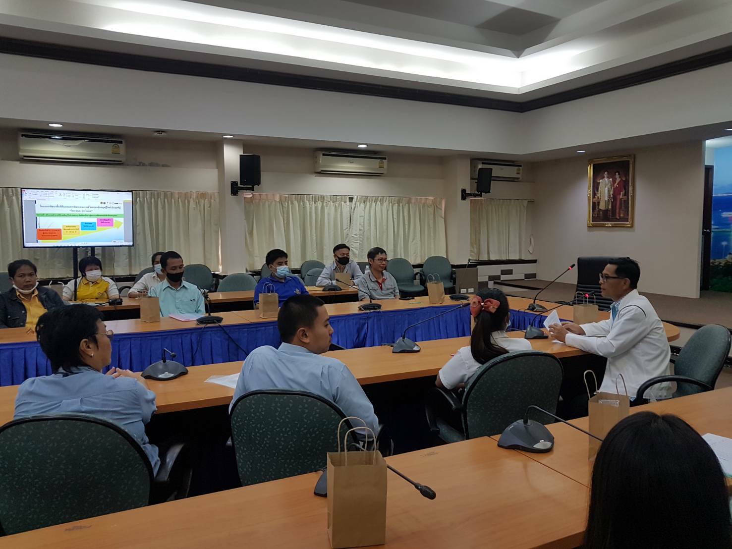 ปฐมนิเทศผู้ผ่านการคัดเลือกเป็นลูกจ้างเหมาบริการเพื่อปฏิบัติภารกิจตามโครงการ “โคก หนอง นา โมเดล”