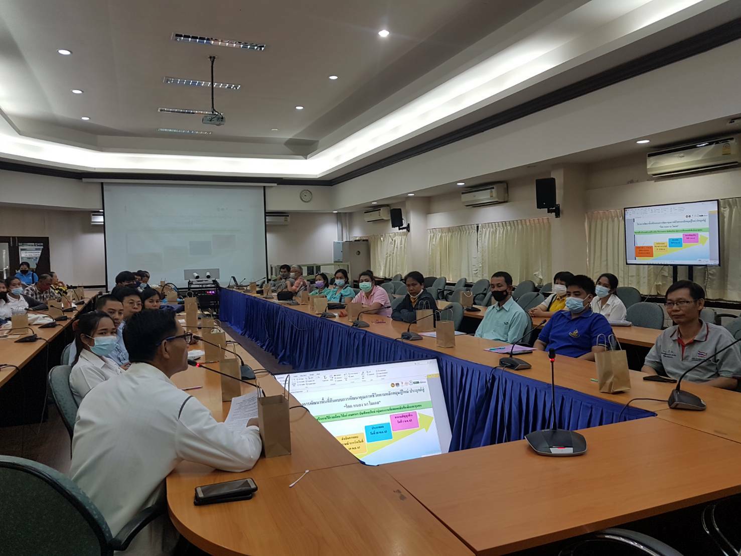 ปฐมนิเทศผู้ผ่านการคัดเลือกเป็นลูกจ้างเหมาบริการเพื่อปฏิบัติภารกิจตามโครงการ “โคก หนอง นา โมเดล”