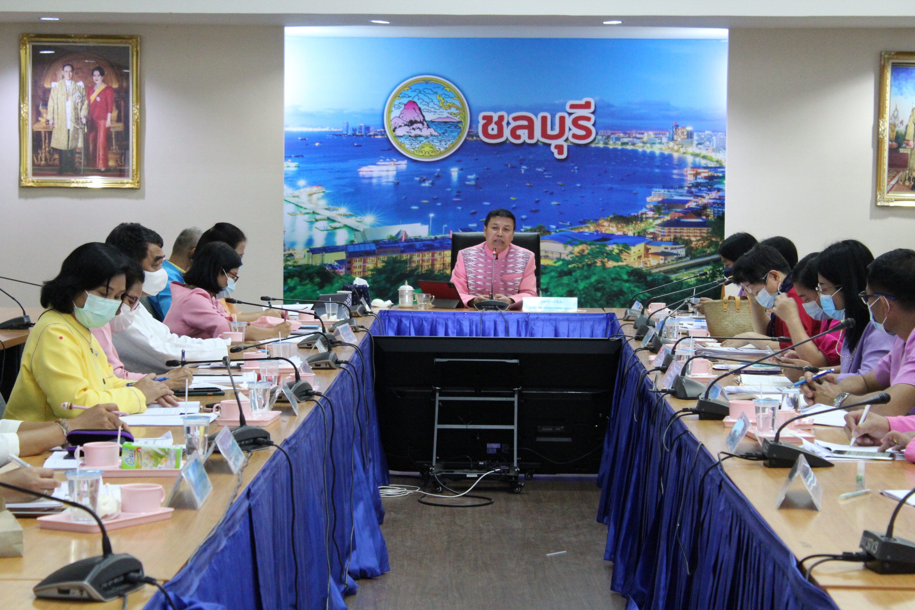 การประชุมติดตามประเด็นการตรวจราชการของผู้ตรวจราชการกรมการพัฒนาชุมชน ประจำเดือนกุมภาพันธ์ 2564