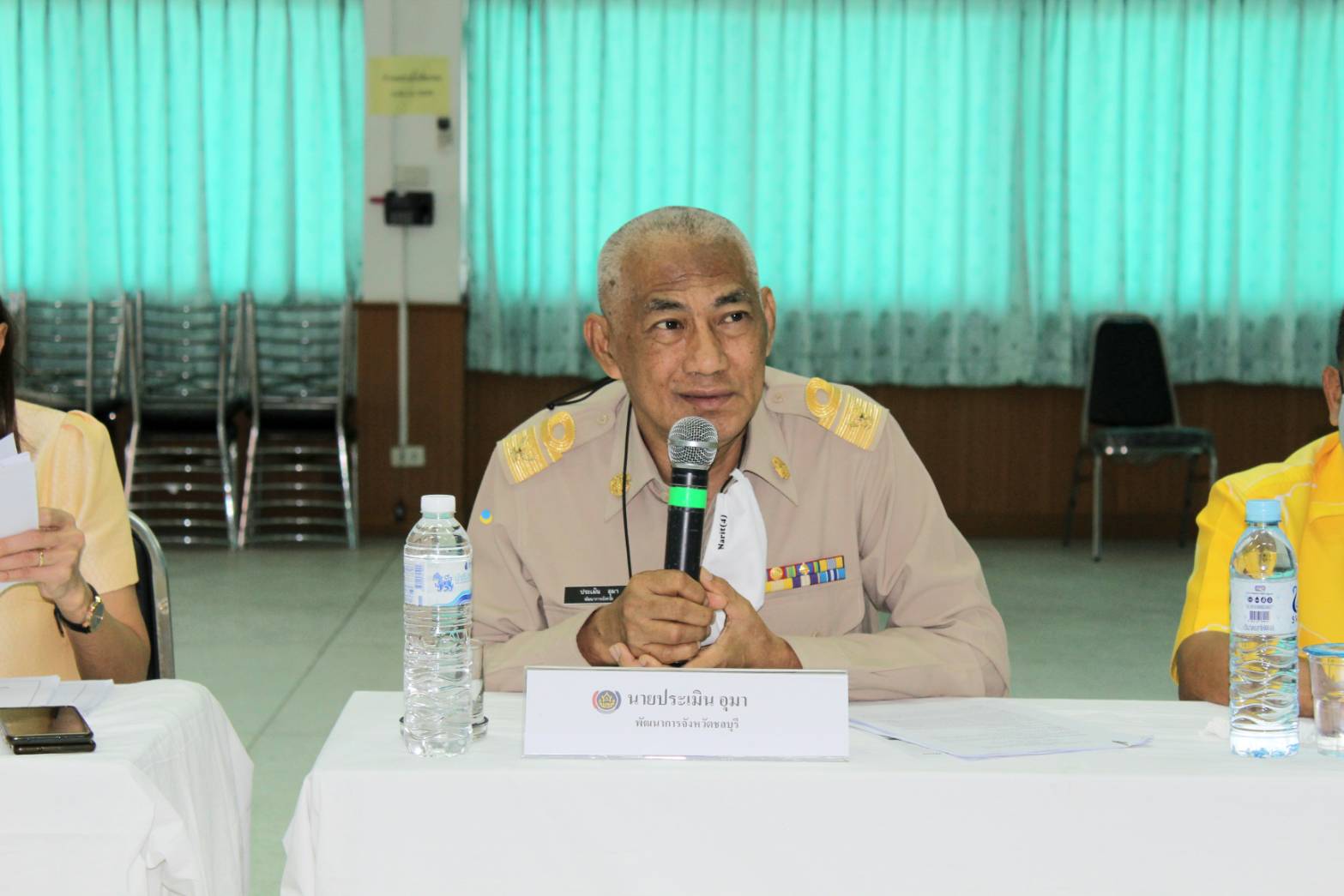 การประชุมคณะทำงานขับเคลื่อนการพัฒนาพื้นที่ต้นแบบการพัฒนาคุณภาพชีวิตตามหลักทฤษฎีใหม่ ประยุกต์สู่ “โคก หนอง นา โมเดล” อำเภอบางละมุง ครั้งที่ 1/2564