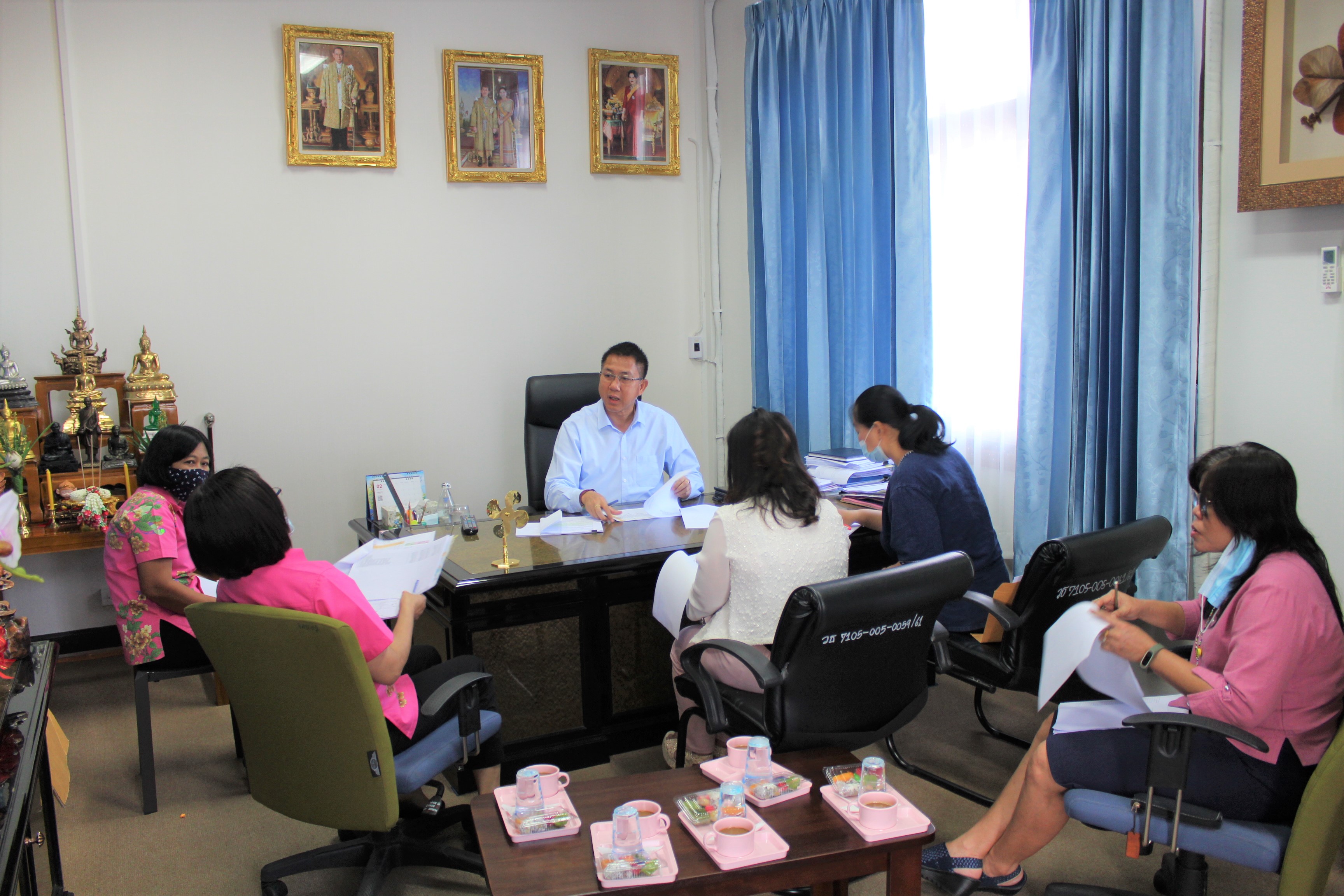 มรภ.สวนสุนันทา เข้าสัมภาษณ์รอง ผวจ.ชลบุรี เรื่อง จปฐ.