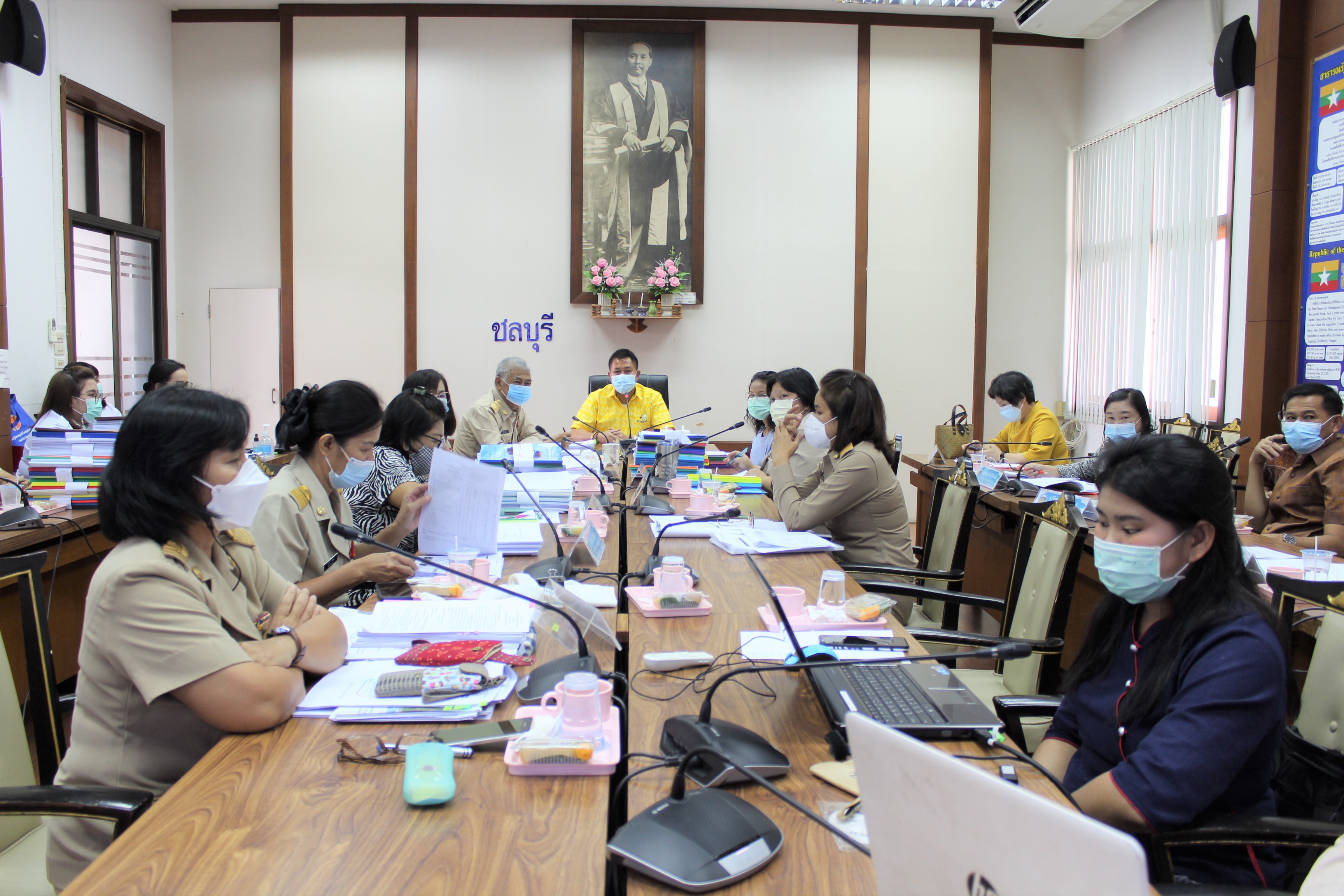 การประชุมคณะกรรมการรับรองมาตรฐานการพัฒนาชุมชนจังหวัดชลบุรี ครั้งที่ 1/2564