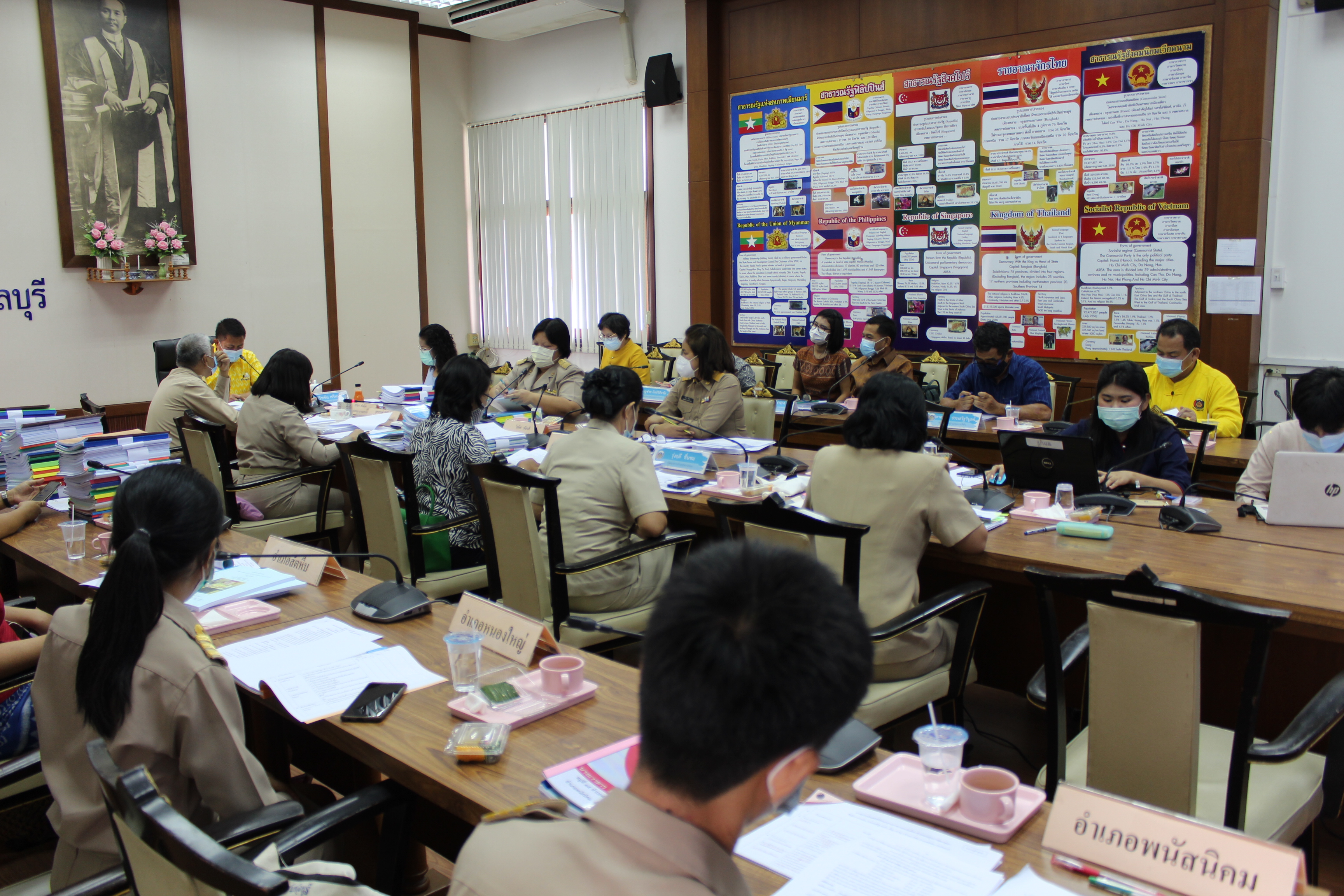 การประชุมคณะกรรมการรับรองมาตรฐานการพัฒนาชุมชนจังหวัดชลบุรี ครั้งที่ 1/2564