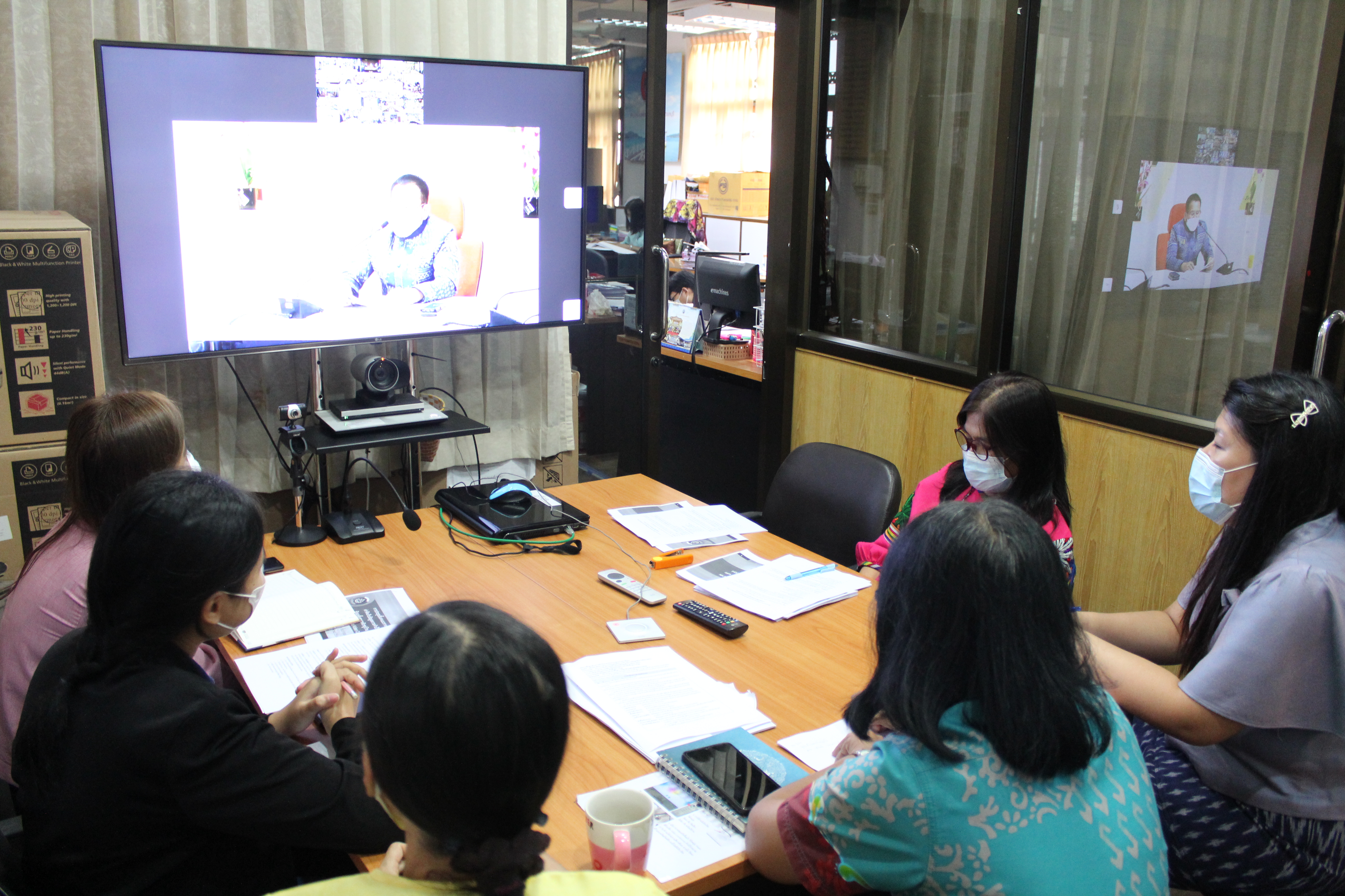 ประชุมชี้แจงแนวทางการใช้จ่ายงบประมาณค่าจัดเก็บข้อมูล จปฐ. และข้อมูล กชช.2ค ปี 2564