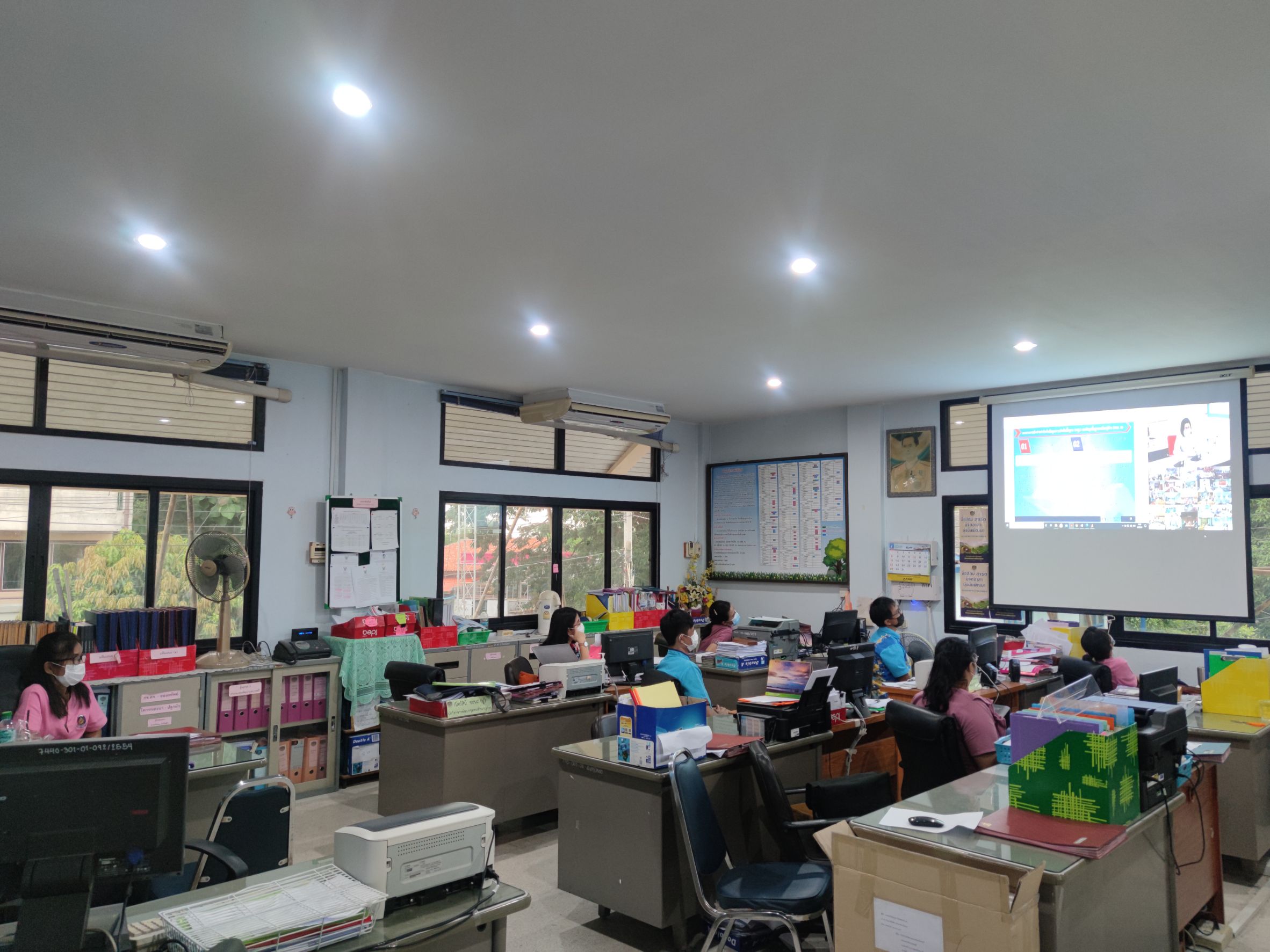 ประชุมชี้แจงแนวทางการใช้จ่ายงบประมาณค่าจัดเก็บข้อมูล จปฐ. และข้อมูล กชช.2ค ปี 2564