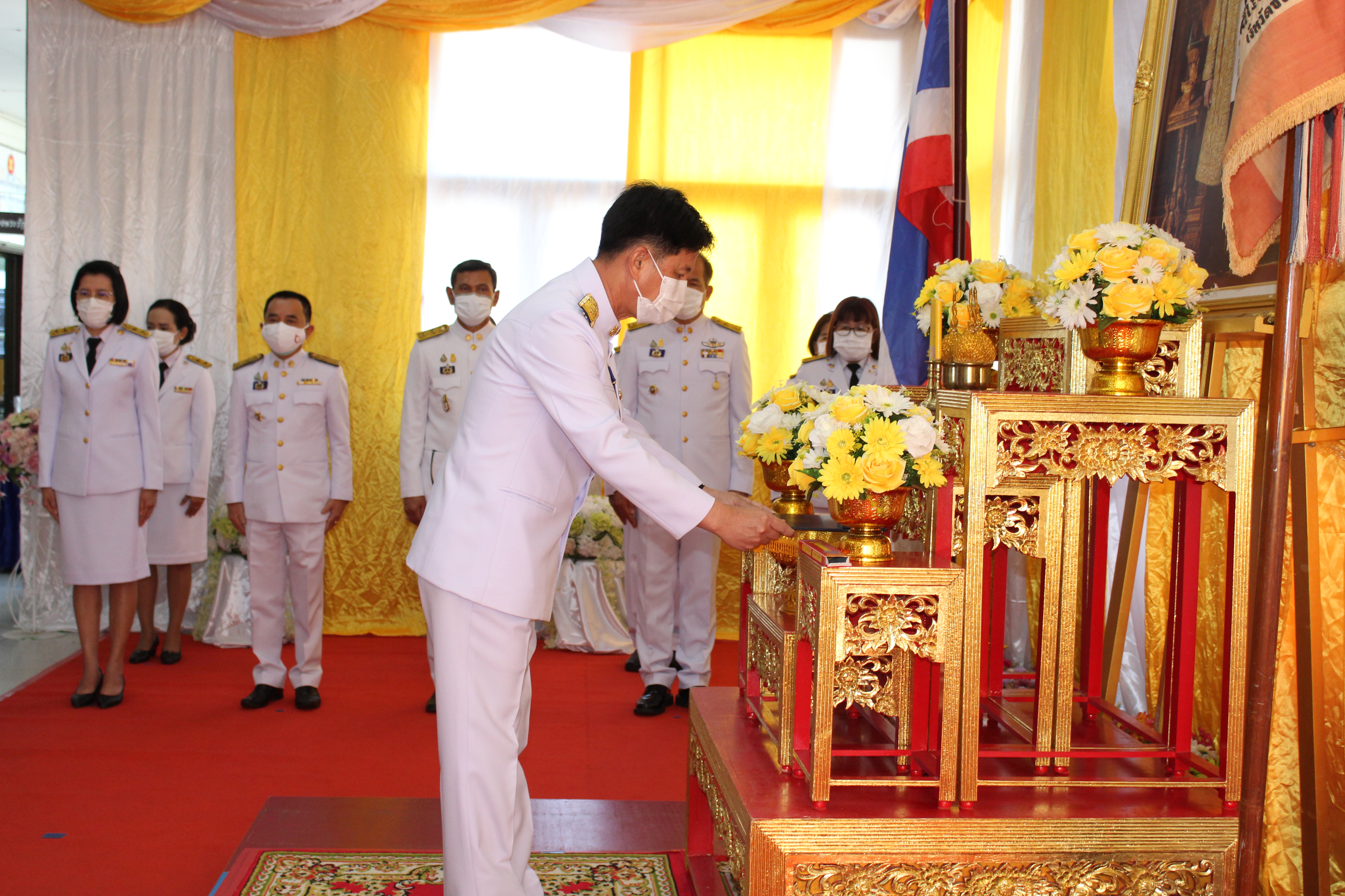 พจ.ชลบุรี เข้าพิธีรับมอบเครื่องหมาย “รักษาดินแดนยิ่งชีพ”