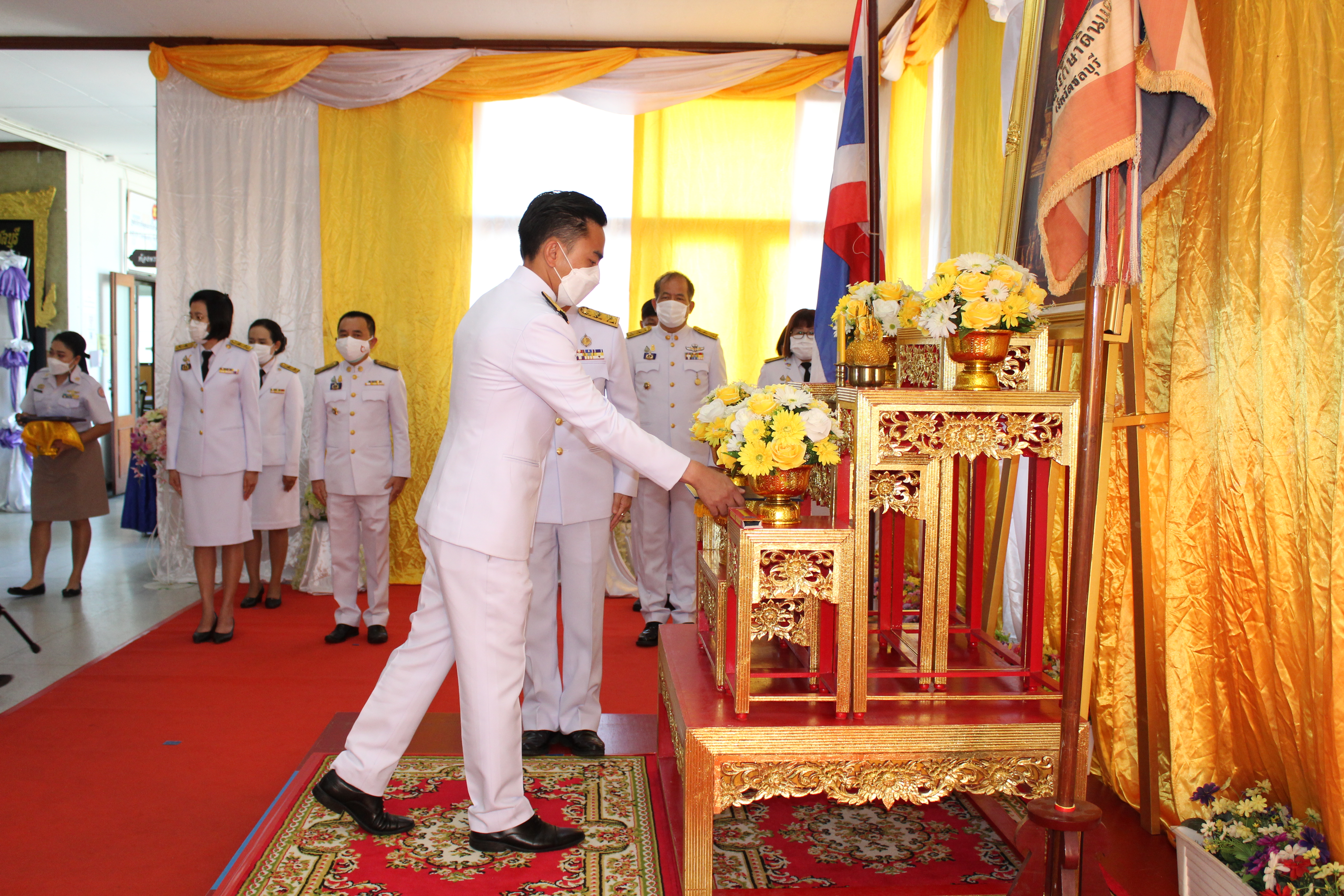 พจ.ชลบุรี เข้าพิธีรับมอบเครื่องหมาย “รักษาดินแดนยิ่งชีพ”