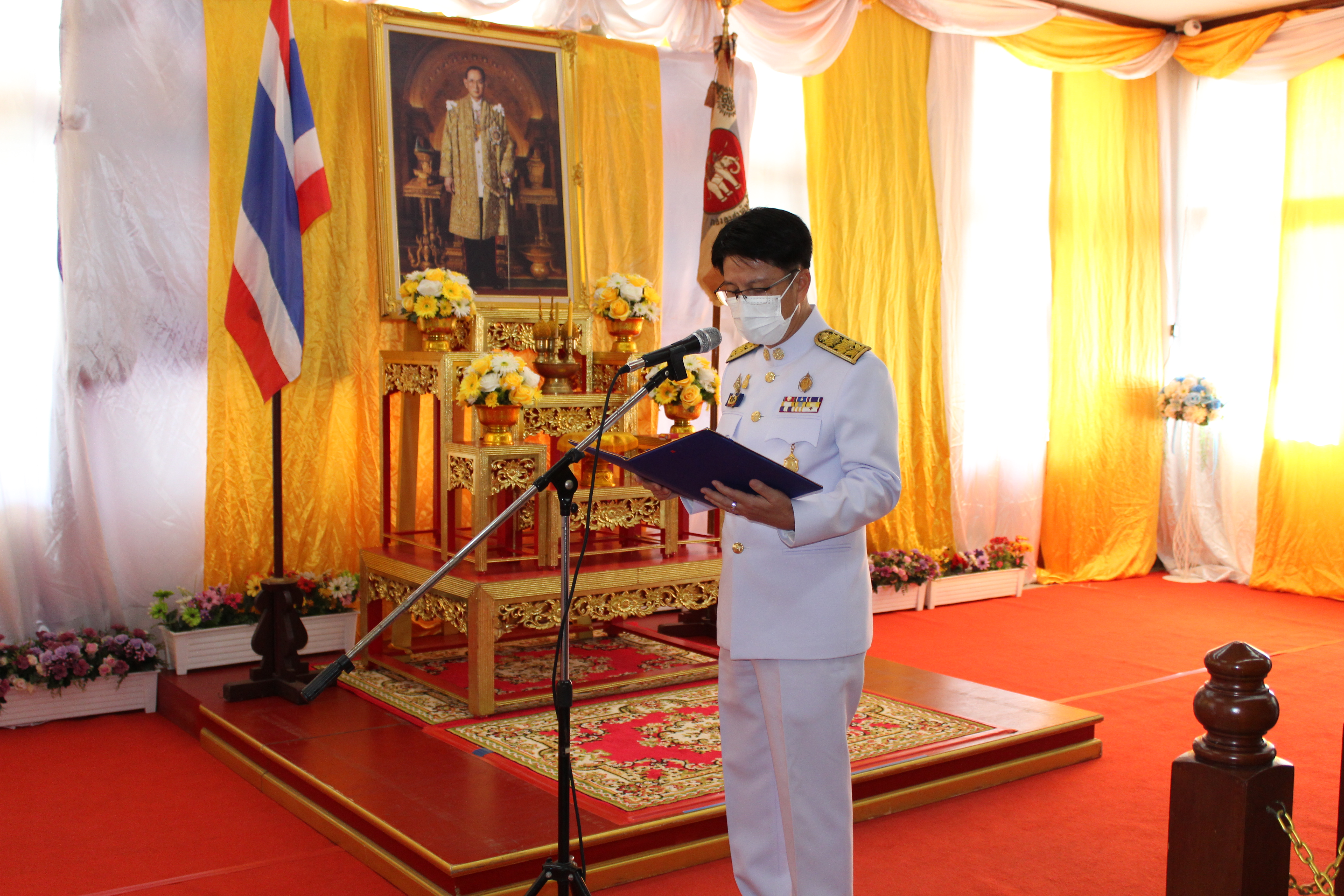 พจ.ชลบุรี เข้าพิธีรับมอบเครื่องหมาย “รักษาดินแดนยิ่งชีพ”