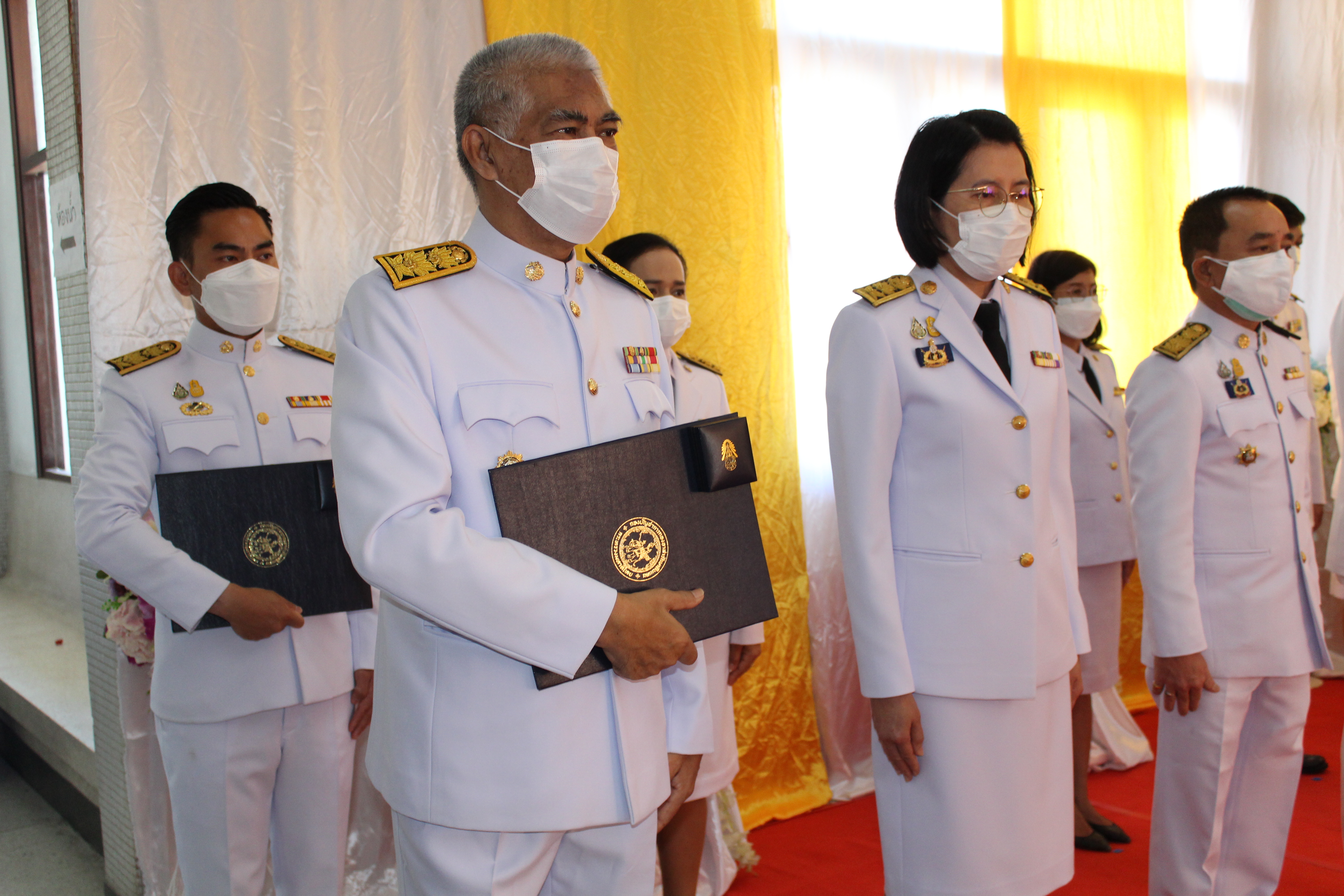 พจ.ชลบุรี เข้าพิธีรับมอบเครื่องหมาย “รักษาดินแดนยิ่งชีพ”