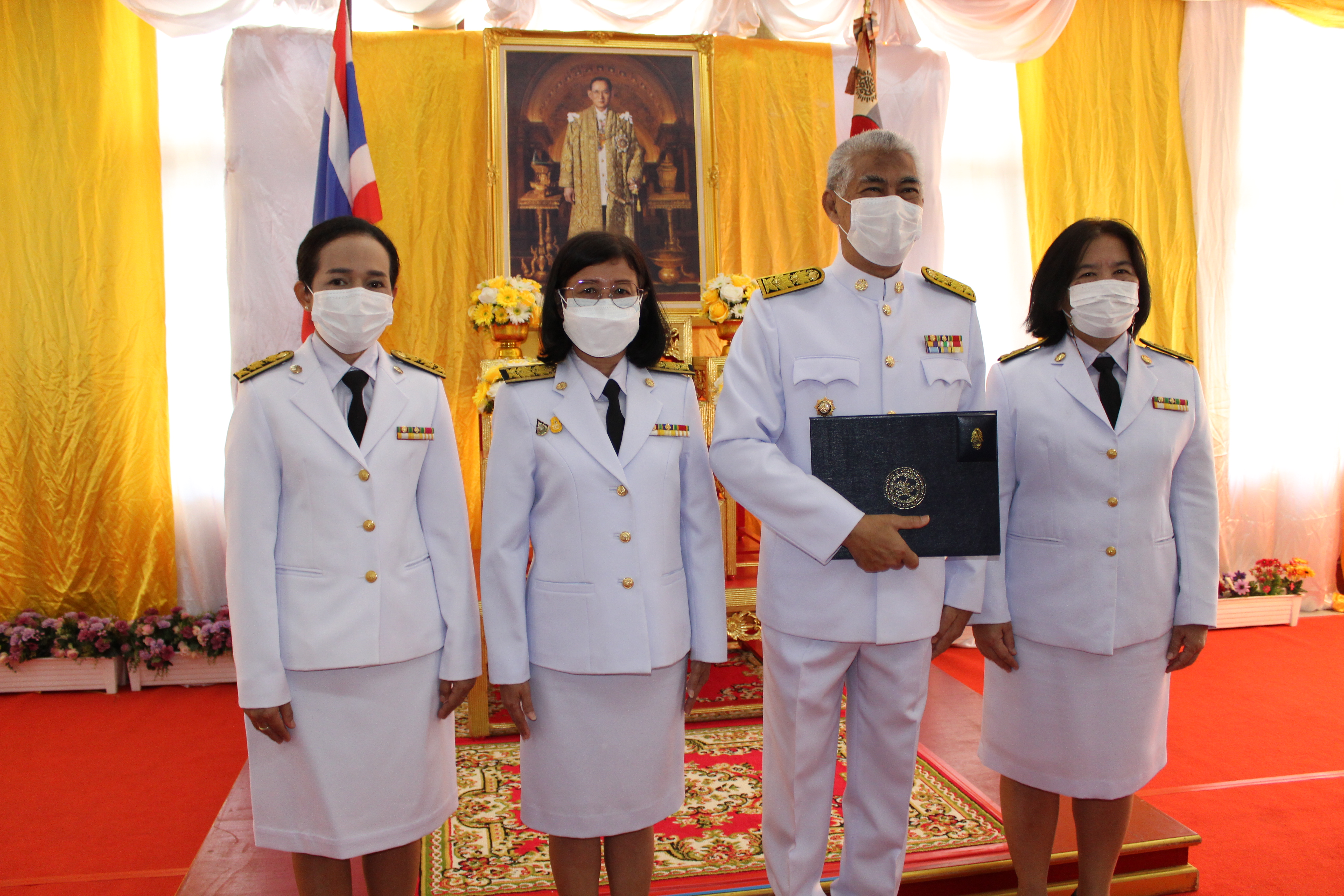 พจ.ชลบุรี เข้าพิธีรับมอบเครื่องหมาย “รักษาดินแดนยิ่งชีพ”