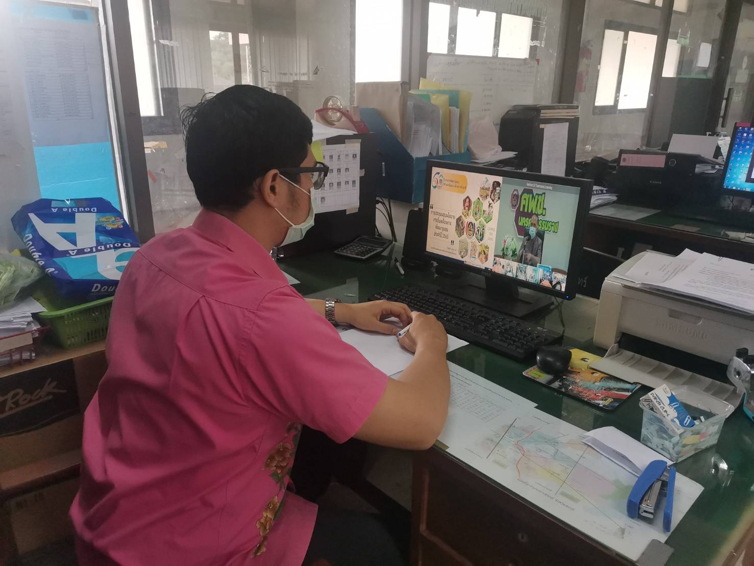 อพช.มอบนโยบายการขับเคลื่อนงานพัฒนาชุมชน ประจำปีงบประมาณ พ.ศ. 2565