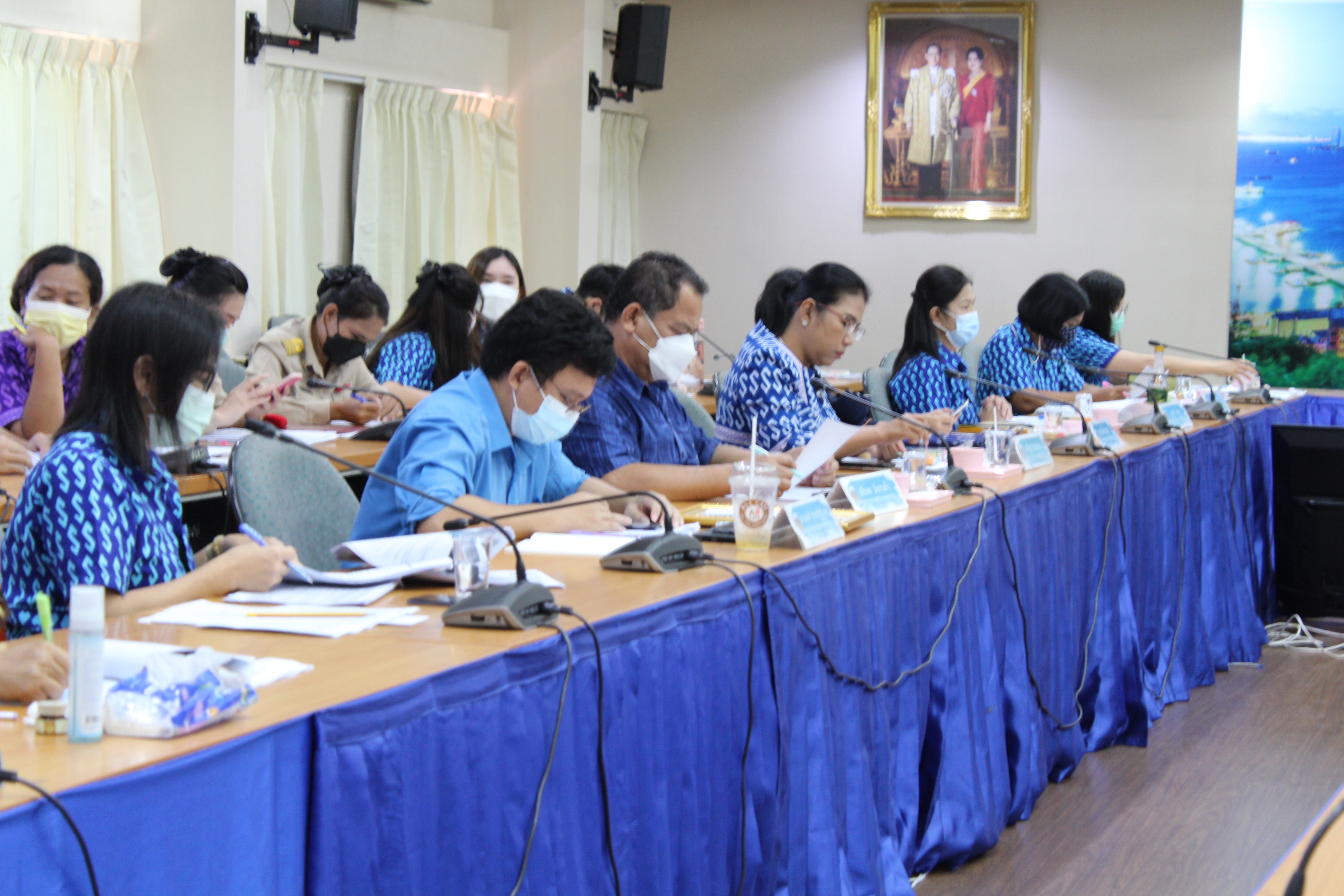 การประชุมผู้อำนวยการกลุ่มงานและพัฒนาการอำเภอในสังกัดสำนักงานพัฒนาชุมชนจังหวัดชลบุรี ครั้งที่ 1/2565