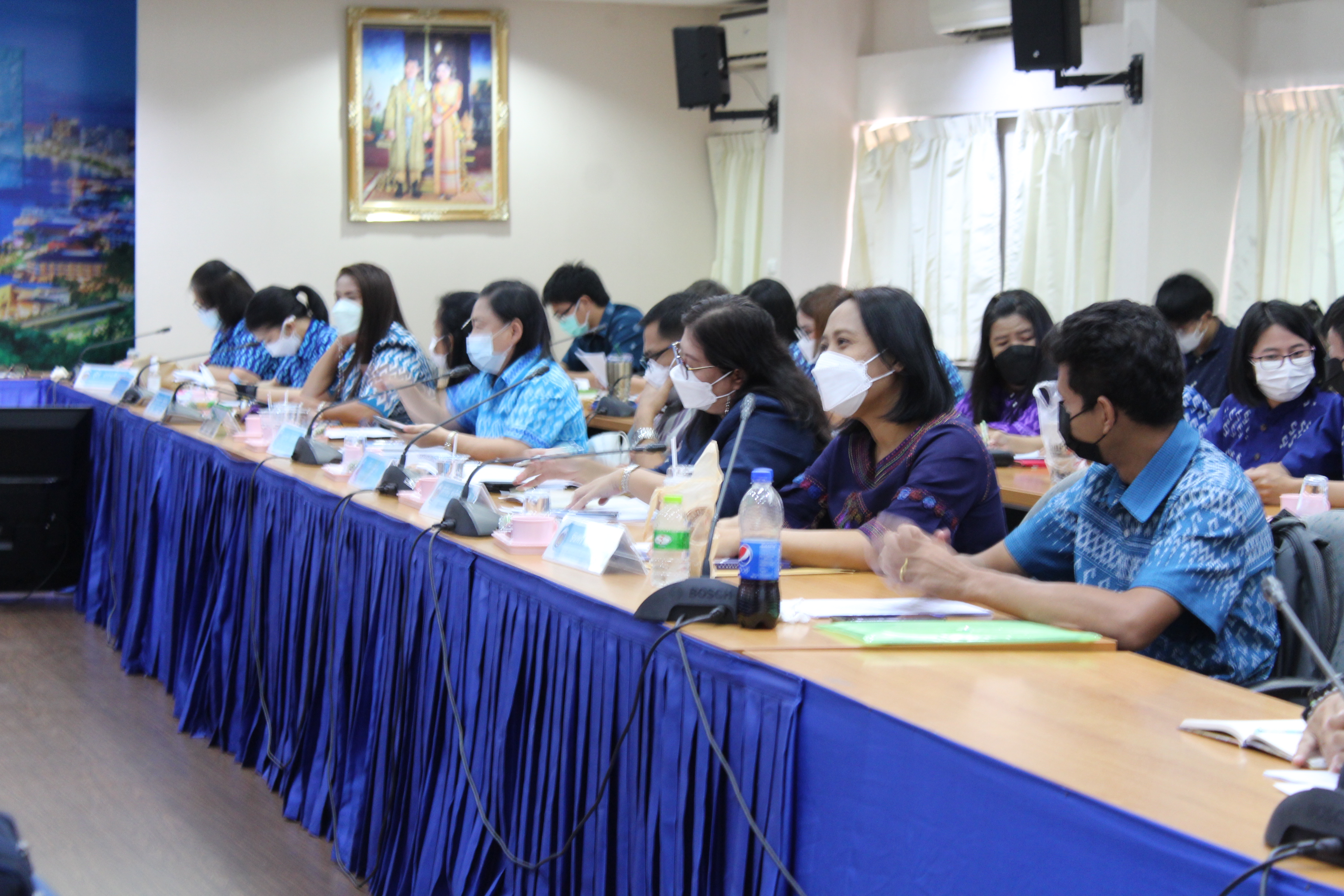 การประชุมผู้อำนวยการกลุ่มงานและพัฒนาการอำเภอในสังกัดสำนักงานพัฒนาชุมชนจังหวัดชลบุรี ครั้งที่ 1/2565