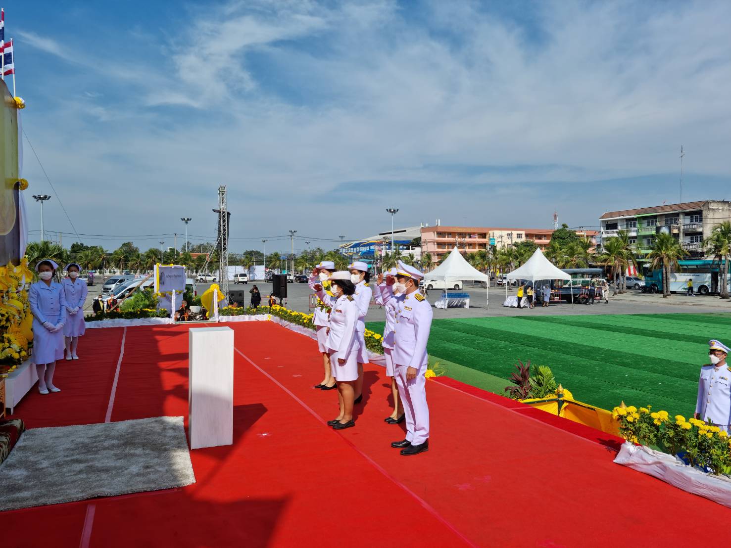 พช.ชลบุรี ร่วมกิจกรรมเนื่องในวันคล้ายวันพระบรมราชสมภพพระบาทสมเด็จพระบรมชนกาธิเบศร มหาภูมิพลอดุลยเดชมหาราช บรมนาถบพิตร วันชาติ และวันพ่อแห่งชาติ 5 ธันวาคม 2564