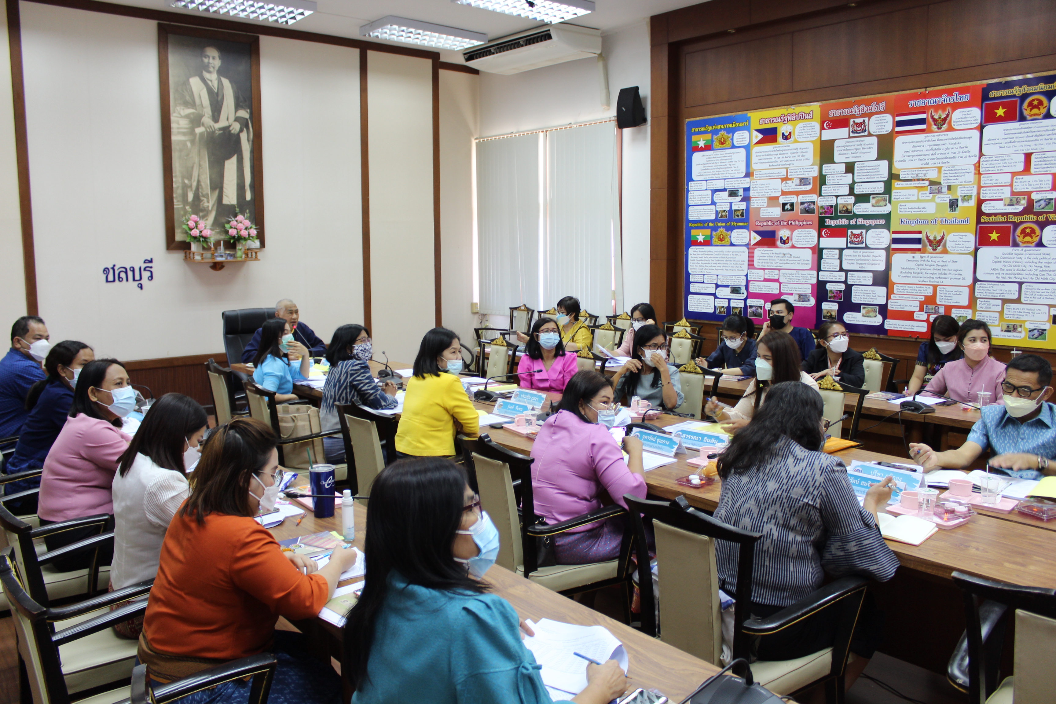 การประชุมผู้อำนวยการกลุ่มงานและพัฒนาการอำเภอในสังกัดสำนักงานพัฒนาชุมชนจังหวัดชลบุรี ครั้งที่ 2/2565