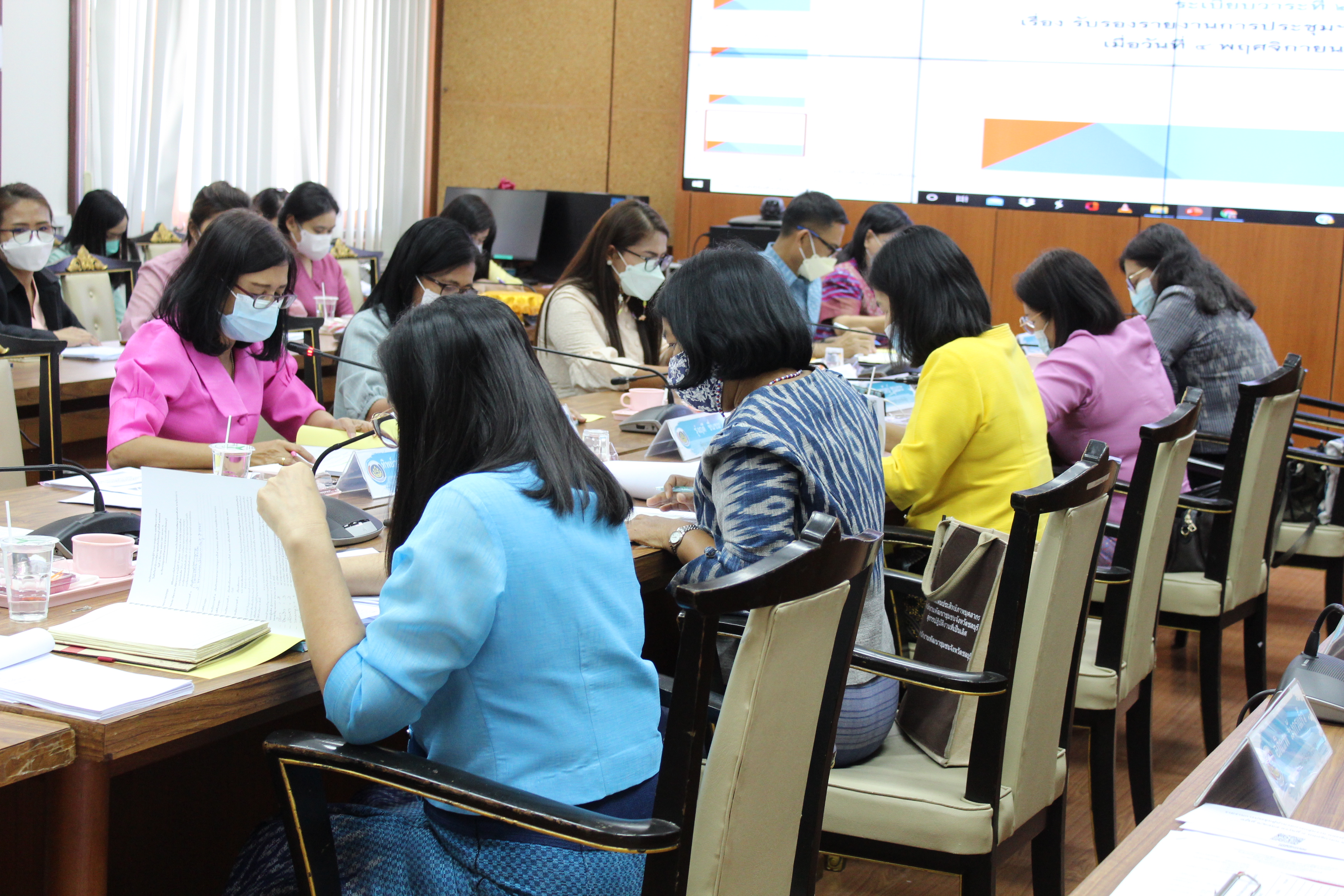 การประชุมผู้อำนวยการกลุ่มงานและพัฒนาการอำเภอในสังกัดสำนักงานพัฒนาชุมชนจังหวัดชลบุรี ครั้งที่ 2/2565