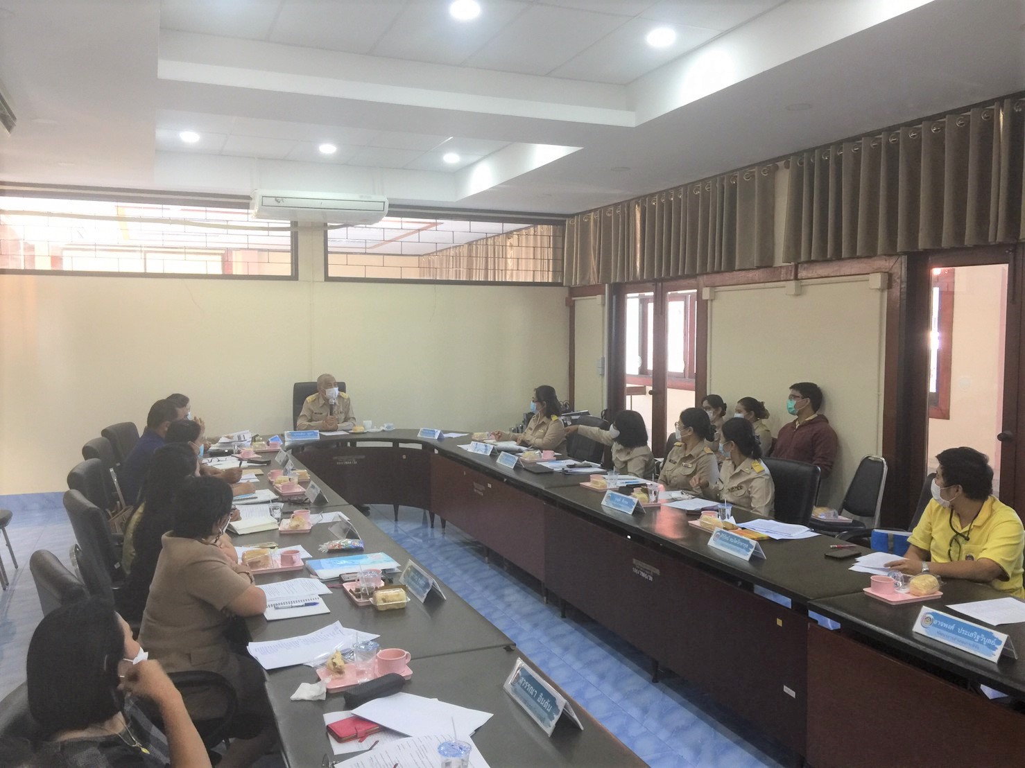 พช.ชลบุรีจัดประชุมขับเคลื่อนภารกิจสำคัญของกรมการพัฒนาชุมชน ประจำปีงบประมาณ พ.ศ. 2565