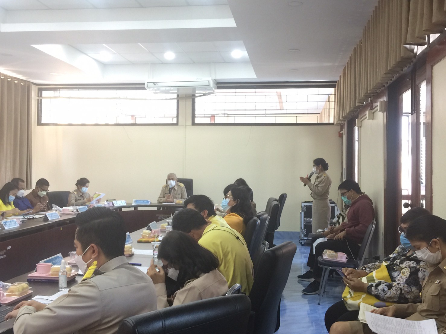 พช.ชลบุรีจัดประชุมขับเคลื่อนภารกิจสำคัญของกรมการพัฒนาชุมชน ประจำปีงบประมาณ พ.ศ. 2565