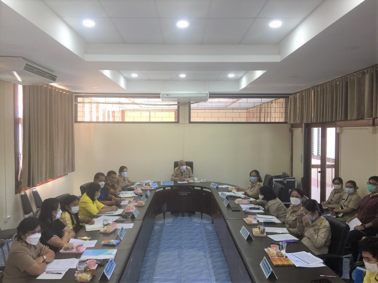 พช.ชลบุรีจัดประชุมขับเคลื่อนภารกิจสำคัญของกรมการพัฒนาชุมชน ประจำปีงบประมาณ พ.ศ. 2565