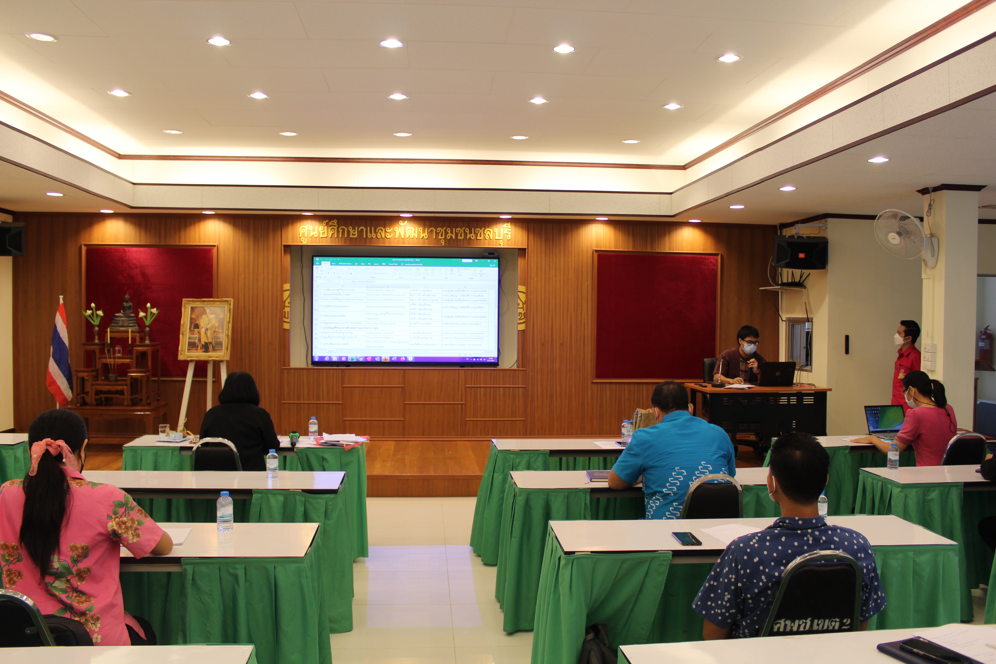 การประชุมคณะทำงานสนับสนุนการบริหารจัดการฐานข้อมูลขนาดใหญ่ (Big Data) กรมการพัฒนาชุมชน ของจังหวัดชลบุรี