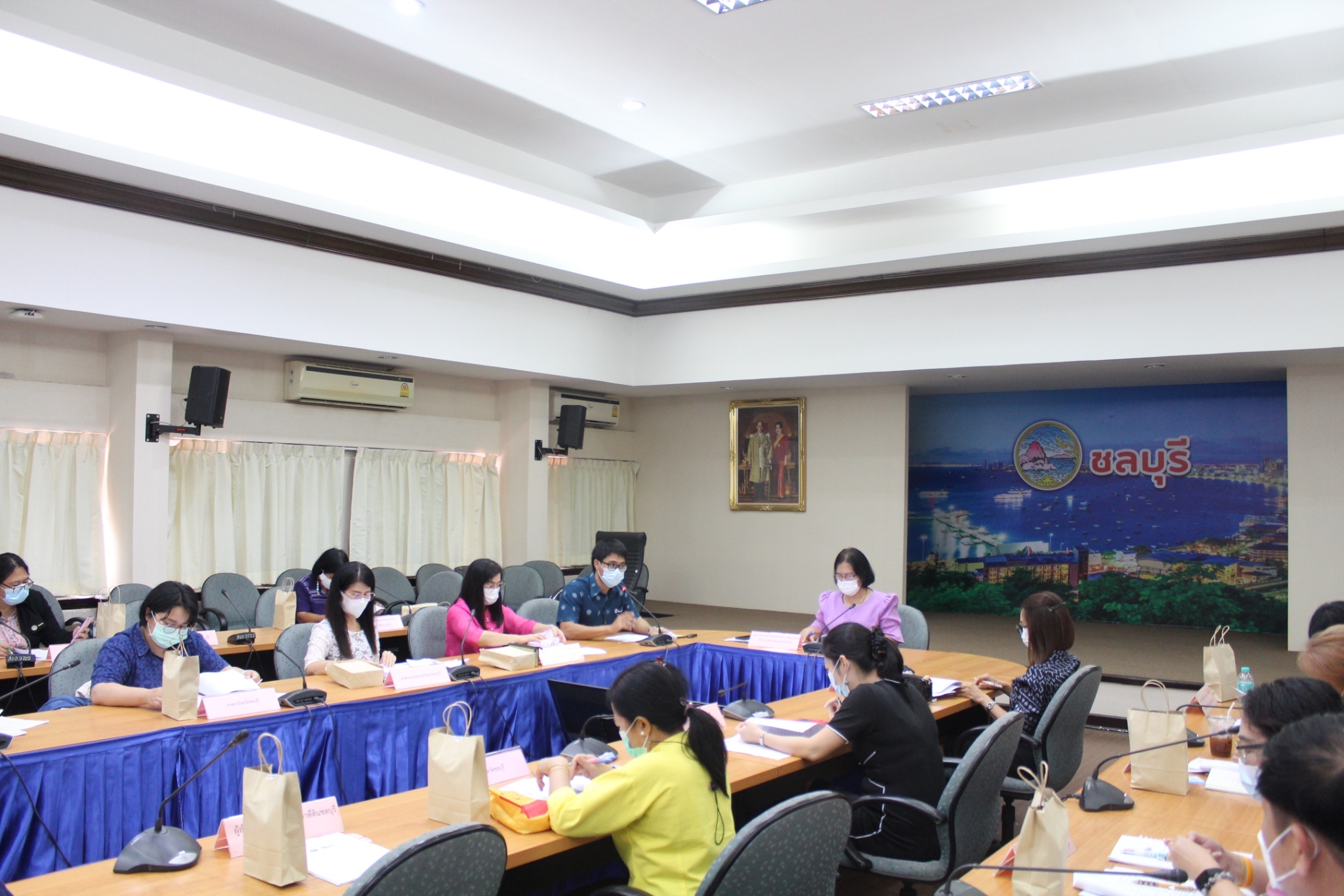 การจัดประชุมคณะกรรมการประสานและขับเคลื่อนนโยบายสานพลังประชารัฐประจำจังหวัด ครั้งที่ 1/2565