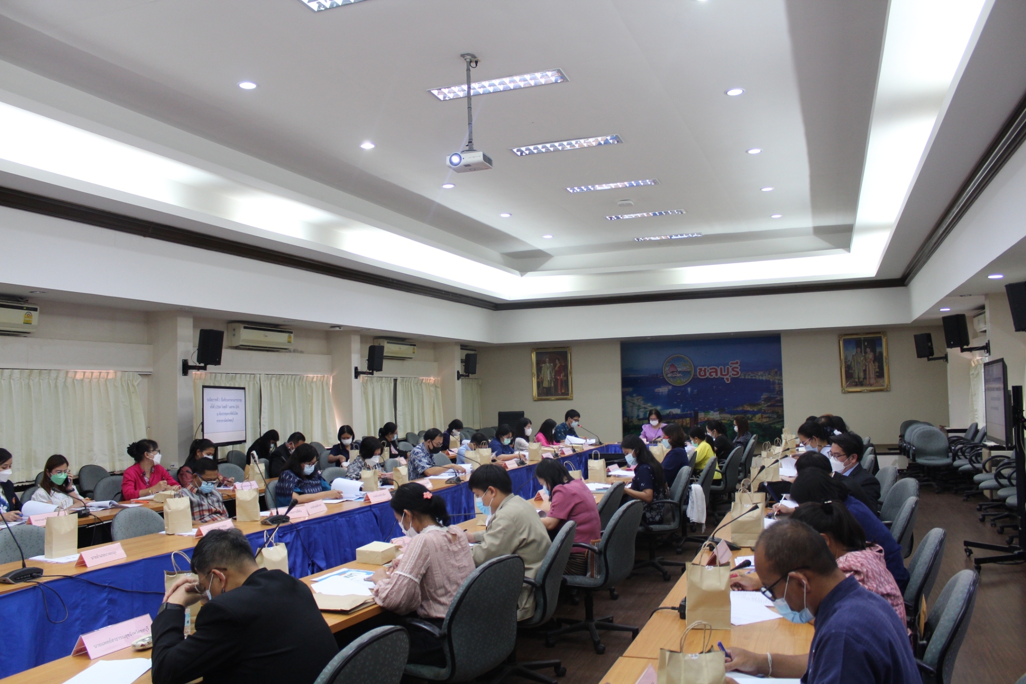 การจัดประชุมคณะกรรมการประสานและขับเคลื่อนนโยบายสานพลังประชารัฐประจำจังหวัด ครั้งที่ 1/2565