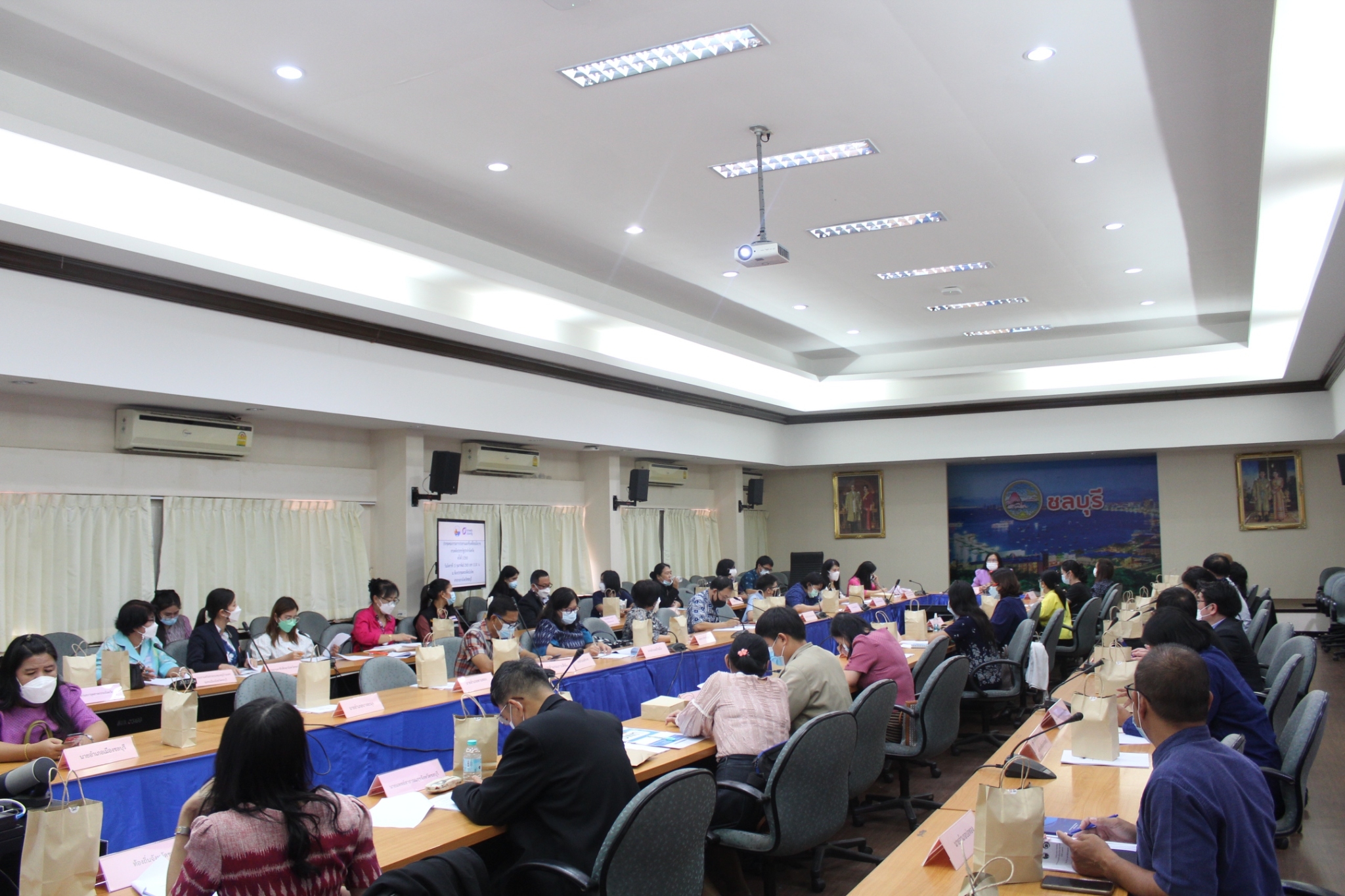 การจัดประชุมคณะกรรมการประสานและขับเคลื่อนนโยบายสานพลังประชารัฐประจำจังหวัด ครั้งที่ 1/2565