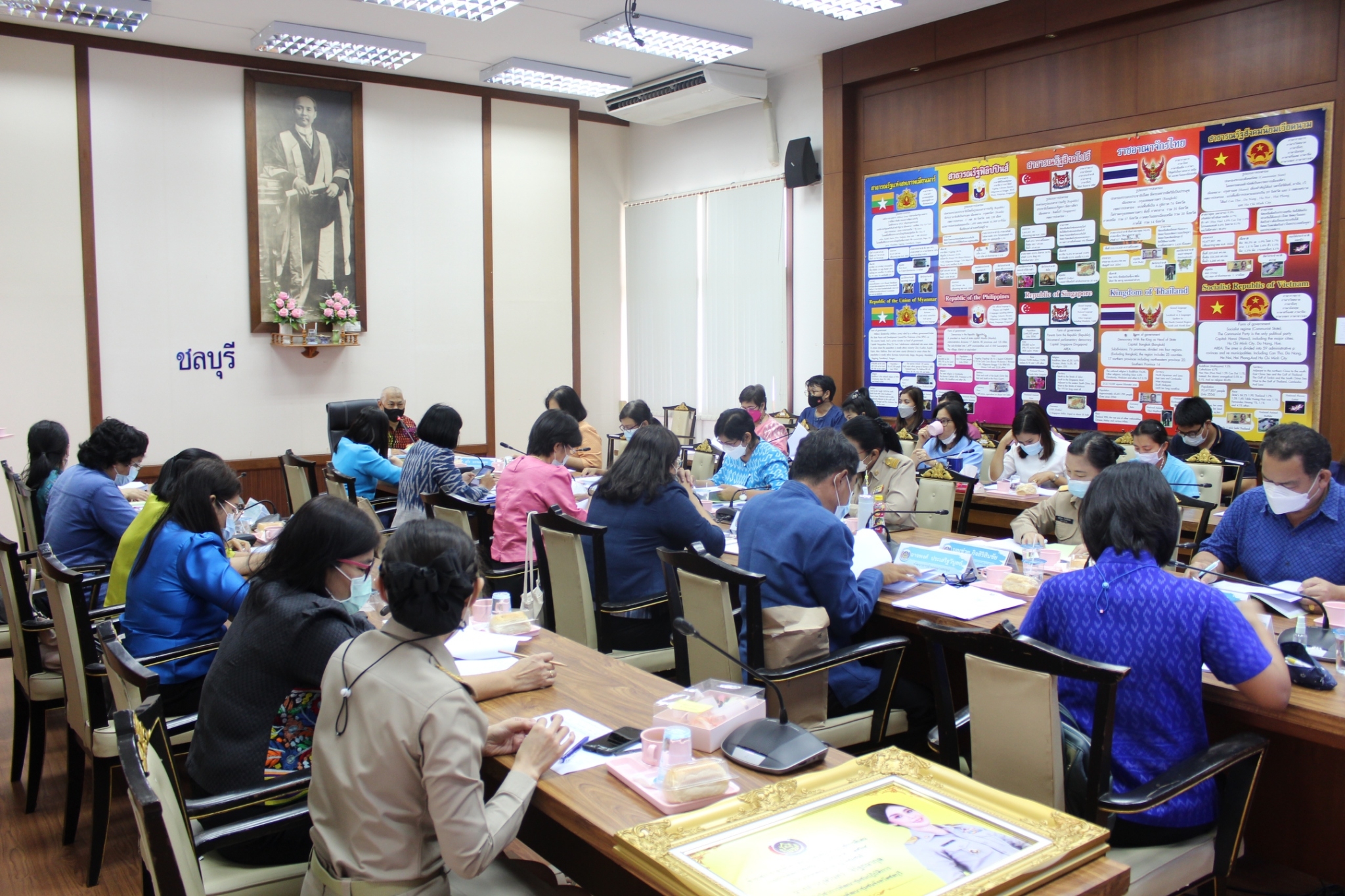 การประชุมผู้อำนวยการกลุ่มงานและพัฒนาการอำเภอในสังกัดสำนักงานพัฒนาชุมชนจังหวัดชลบุรี ครั้งที่ 3/2565