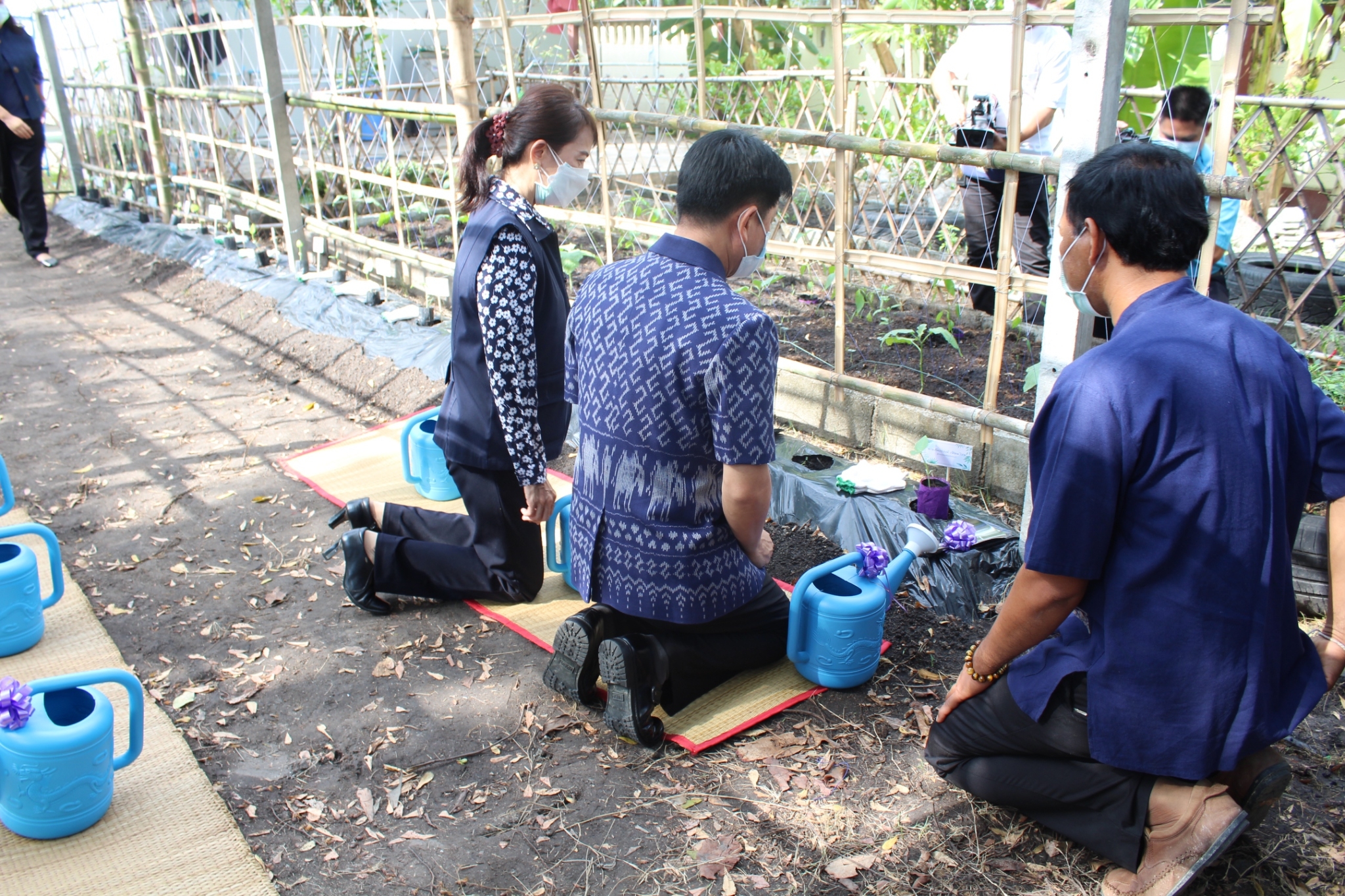 ผู้ว่าราชการจังหวัดชลบุรี เป็นประธานรับมอบเมล็ดพันธุ์ถั่วฝักยาวสีม่วง สิรินธร เบอร์1