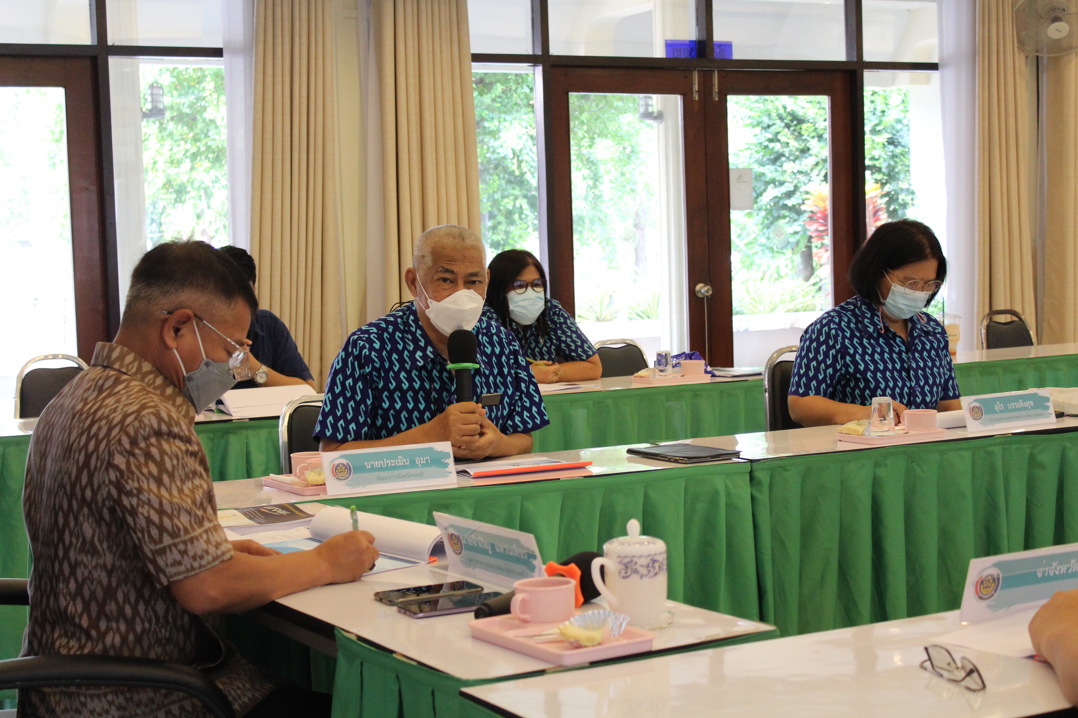 ผู้ตรวจราชการกรมการพัฒนาชุมชนตรวจติดตามผลการดำเนินงาน ศจพ. จังหวัดชลบุรี