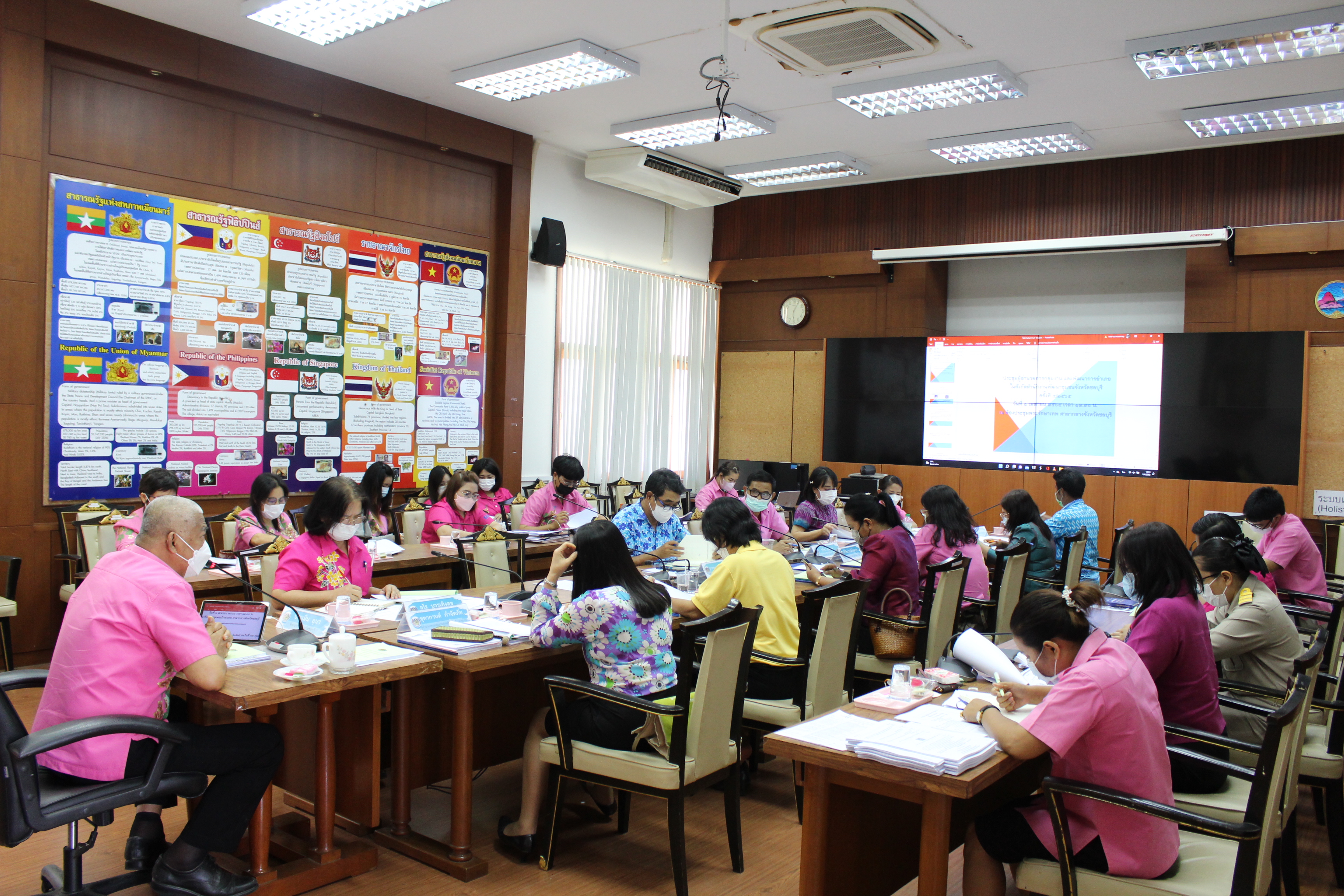 การประชุมผู้อำนวยการกลุ่มงานและพัฒนาการอำเภอในสังกัดสำนักงานพัฒนาชุมชนจังหวัดชลบุรี ครั้งที่ 5/2565 