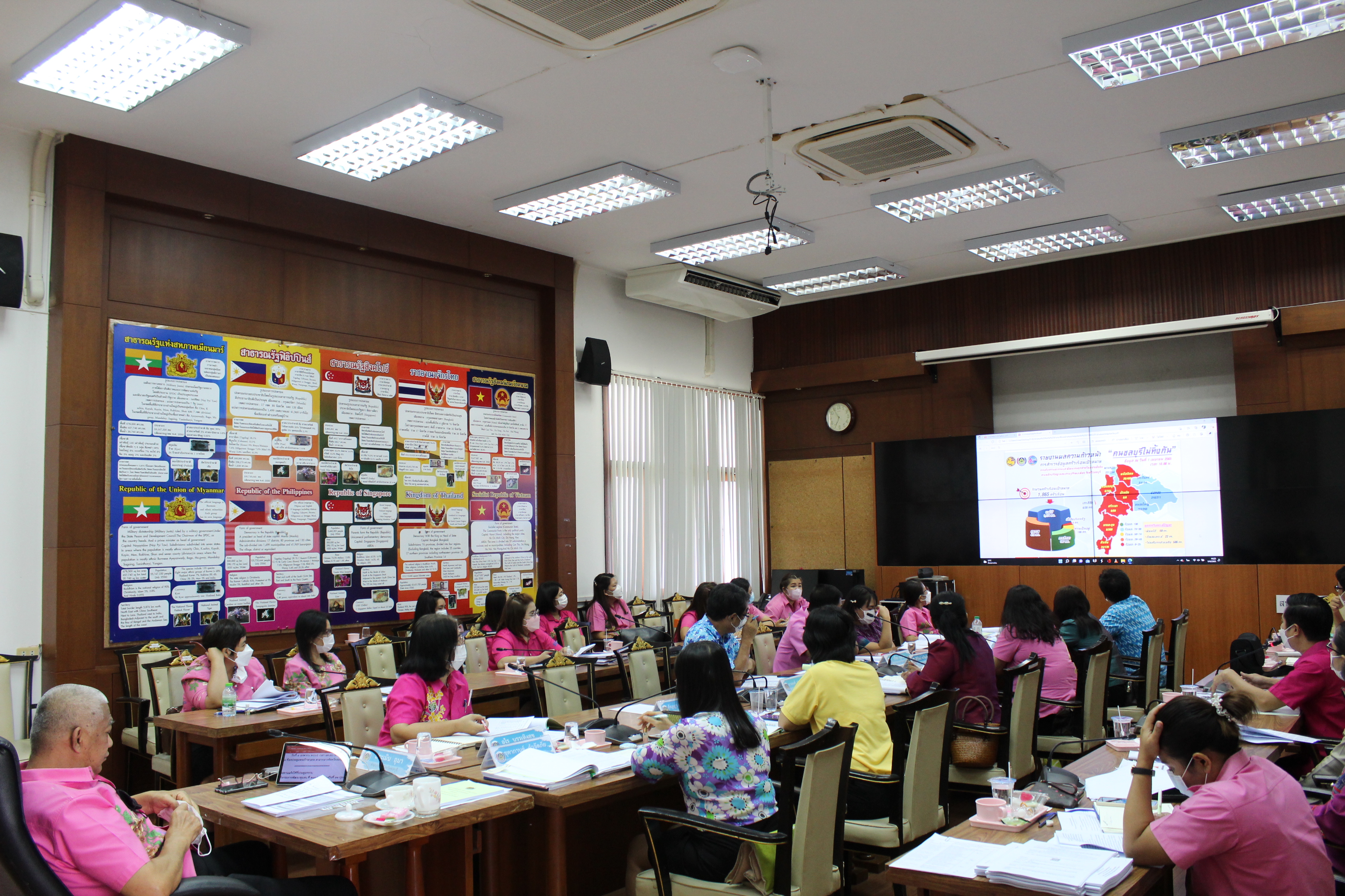 การประชุมผู้อำนวยการกลุ่มงานและพัฒนาการอำเภอในสังกัดสำนักงานพัฒนาชุมชนจังหวัดชลบุรี ครั้งที่ 5/2565 