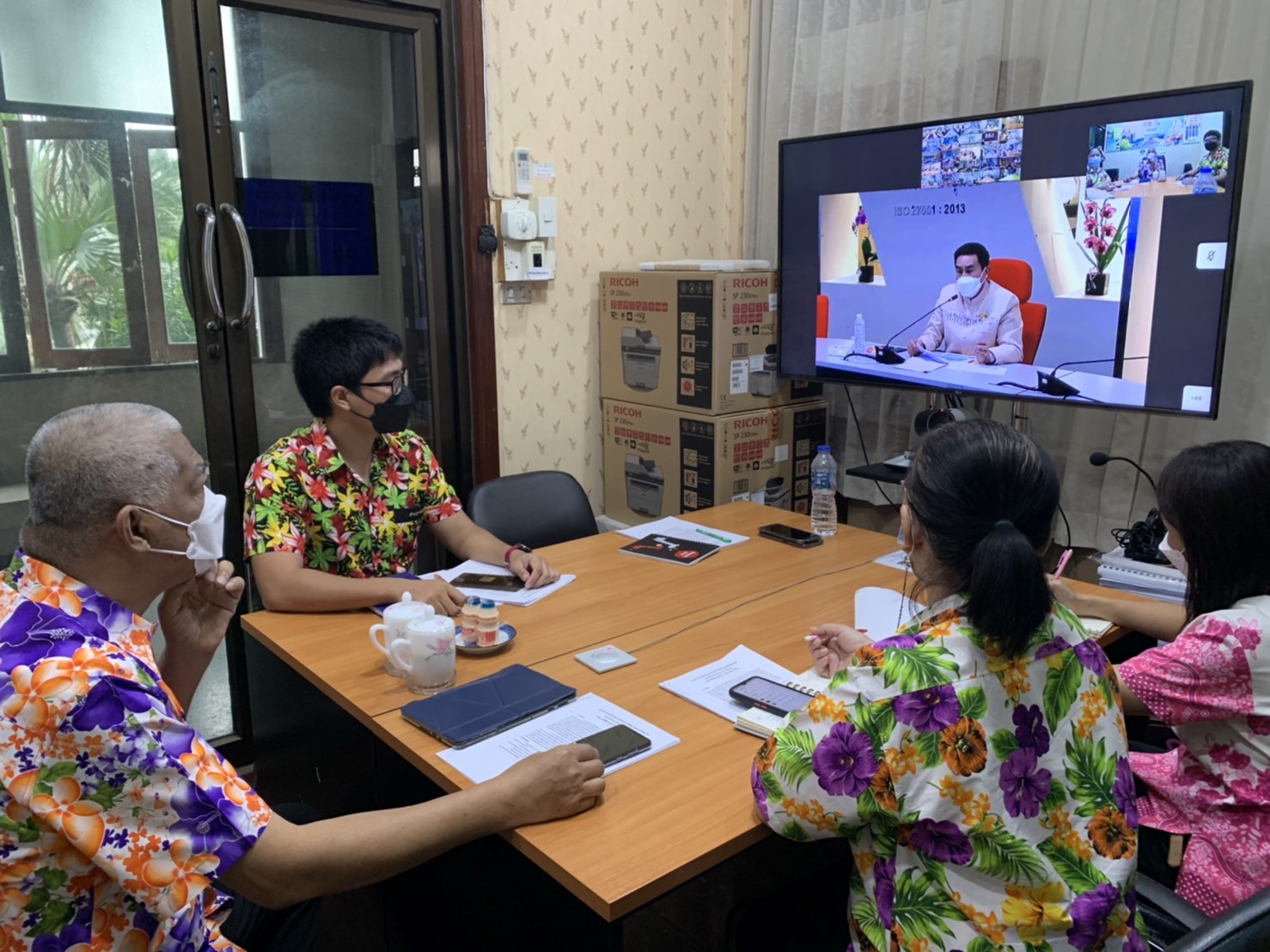 การประชุมชี้แจงแนวทางการขับเคลื่อนโครงการพัฒนาชุมชนใสสะอาด ประจำปีงบประมาณ พ.ศ. 2565 