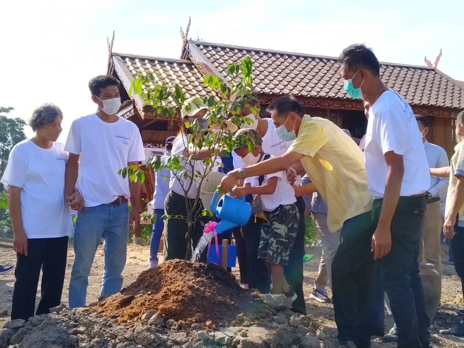 พช.ชลบุรี จัดพิธีเปิดศูนย์การเรียนรู้ทฤษฎีใหม่รูปแบบ “โคก หนอง นา” และงานวันลอยกระทง ประจำปี 2565