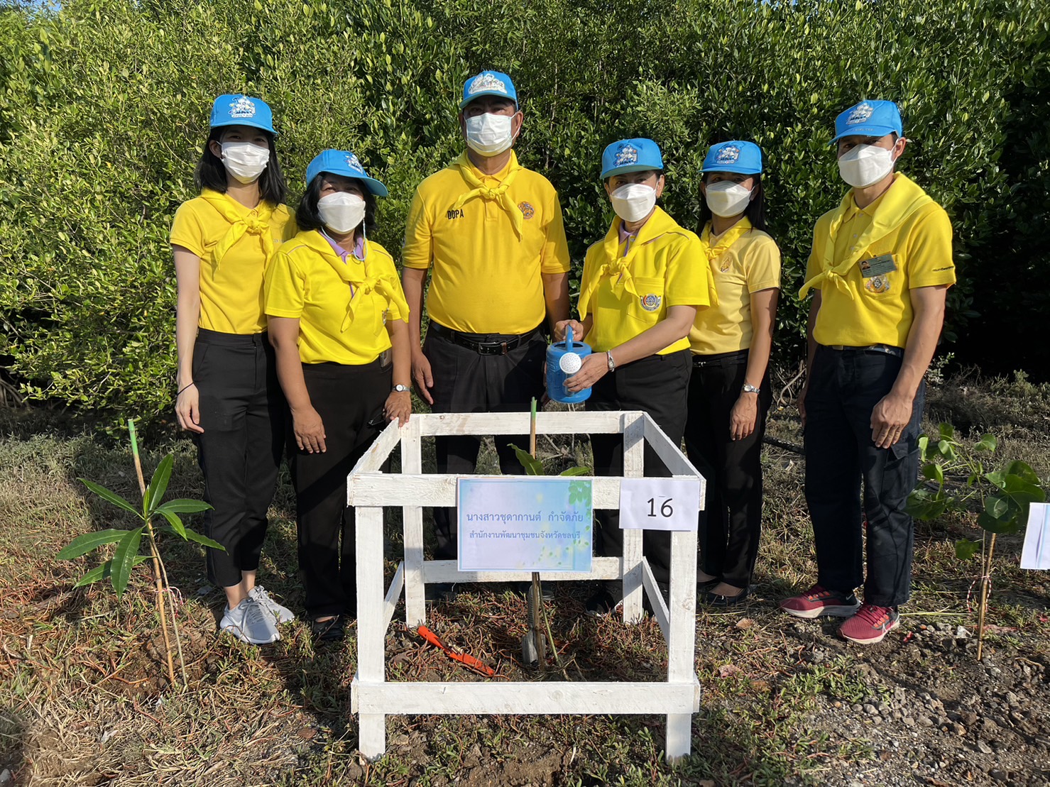 #พช.ชลบุรี# ร่วมกิจกรรมจิตอาสาพัฒนาเนื่องในวันสำคัญของชาติไทย วันพระบรมราชสมภพ ในหลวง รัชกาลที่ 9  (วันชาติไทย วันพ่อแห่งชาติ และวันดินโลก)