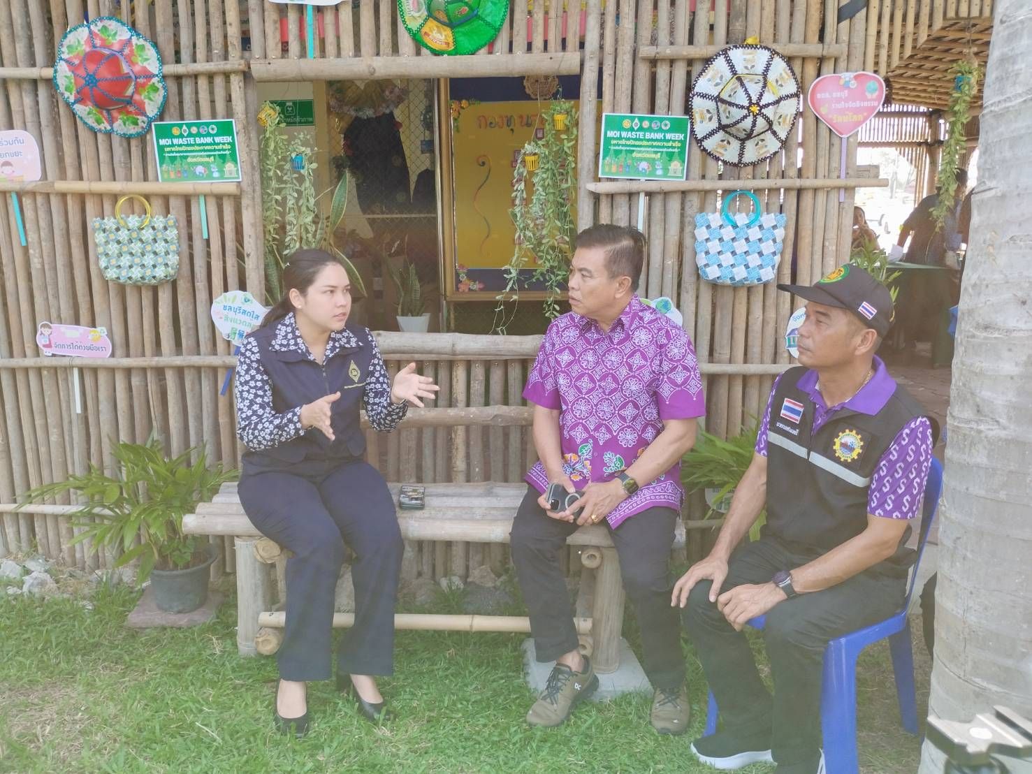 พช.ชลบุรี ร่วมกิจกรรมถ่ายทำวิดีทัศน์นำเสนอผลงานการถอดบทเรียนการขับเคลื่อนธนาคารขยะ (Recyclable Waste Bank)