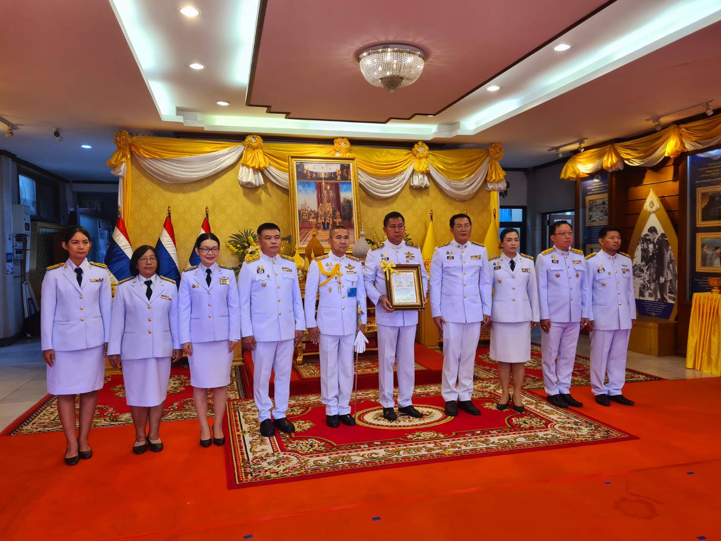 📢📢พช.ชลบุรี เข้าร่วมพิธีรับพระราชทานแผ่นธรรมนาวา “วัง”