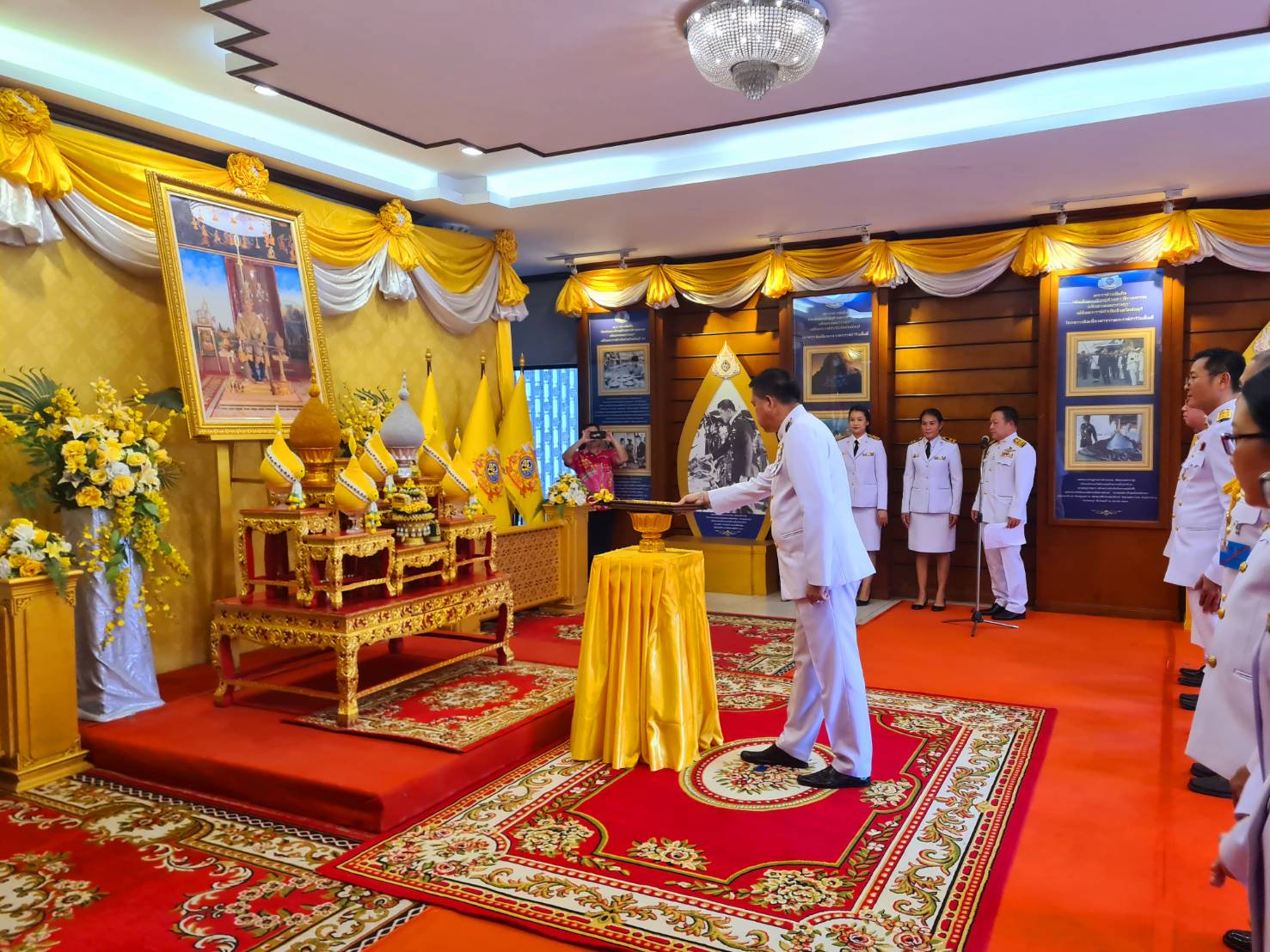 📢📢พช.ชลบุรี เข้าร่วมพิธีรับพระราชทานแผ่นธรรมนาวา “วัง”