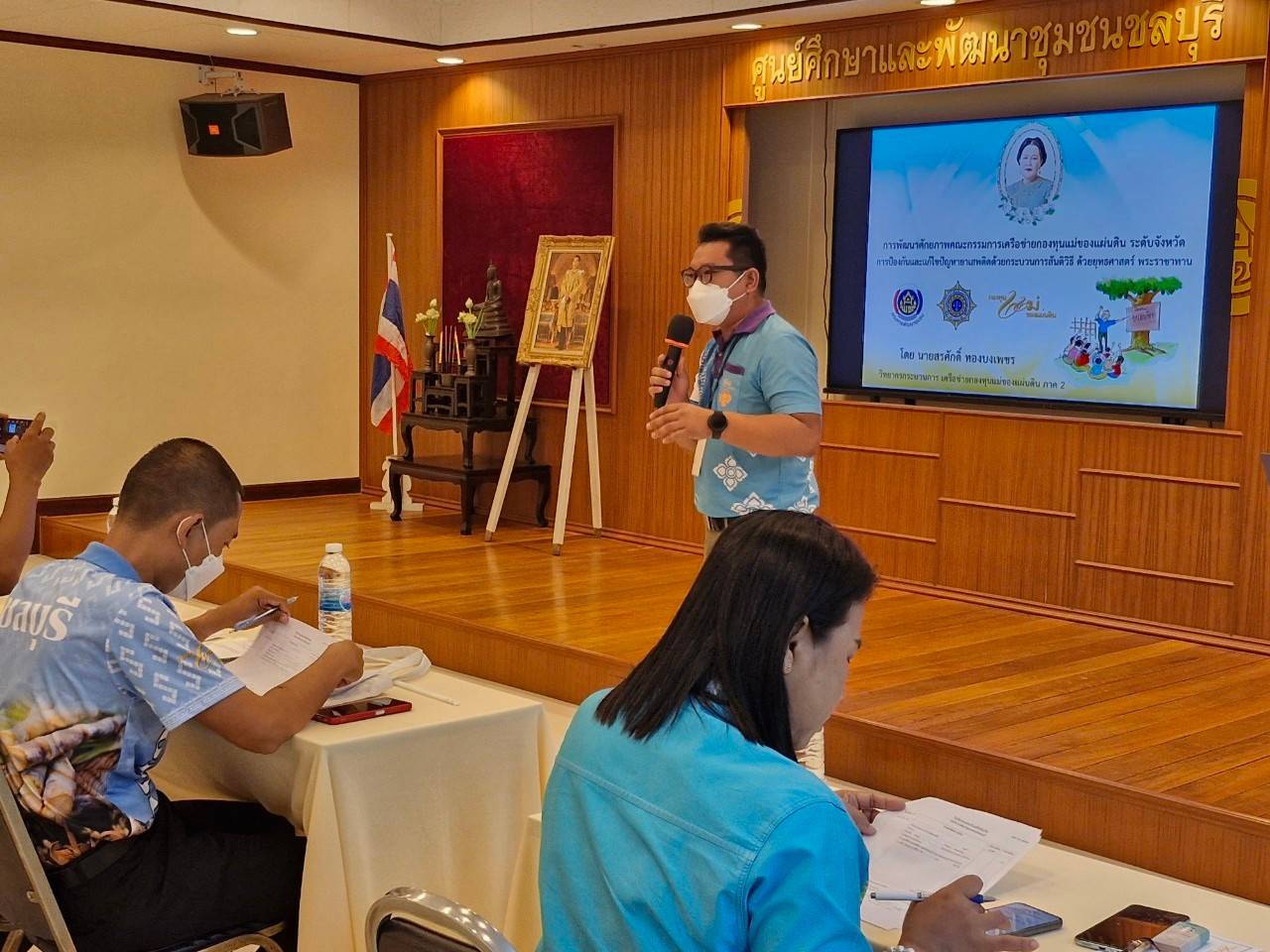 📣📣พช.ชลบุรี ดำเนินโครงการเครือข่ายกองทุนแม่ของแผ่นดินหนุนเสริมความเข้มแข็งหมู่บ้าน/ชุมชน  สู่การเป็นพื้นที่ปลอดภัยจากยาเสพติด  กิจกรรม พัฒนาศักยภาพคณะกรรมการเครือข่ายกองทุนแม่ของแผ่นดินระดับจังหวัด